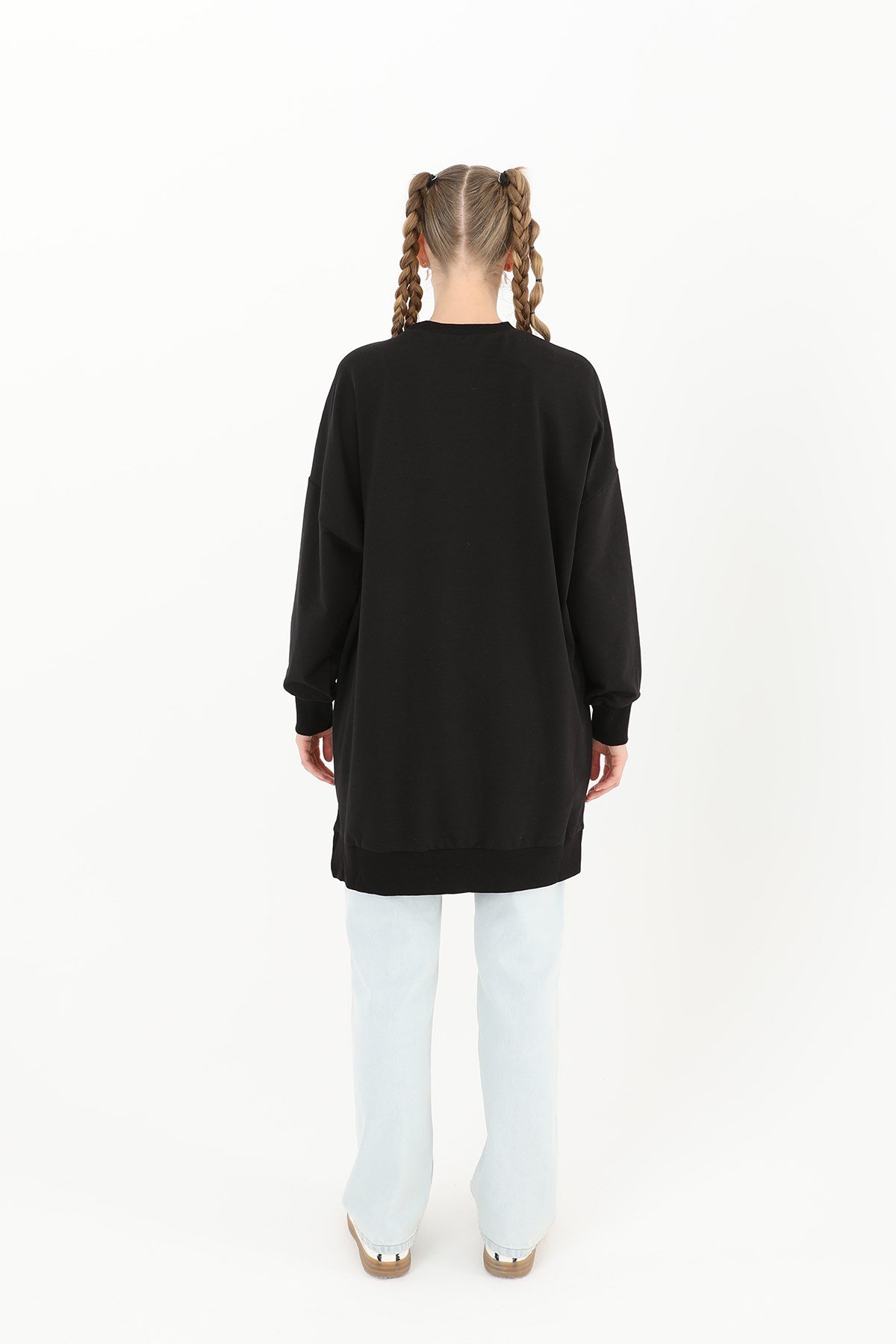 Kadın Basic Tunic - 30644TUN Siyah Tunik Soul 