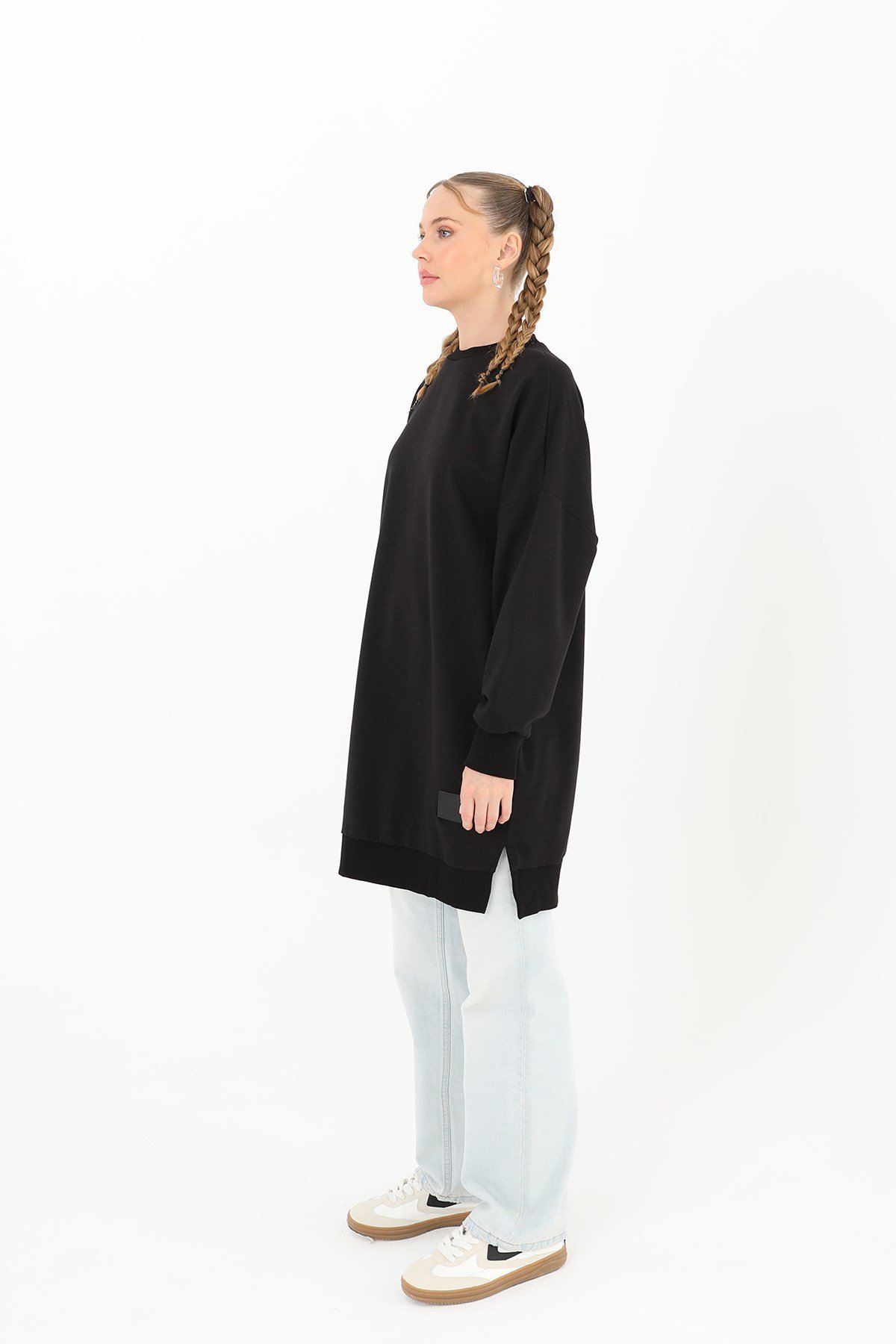 Kadın Basic Tunic - 30644TUN Siyah Tunik Soul 