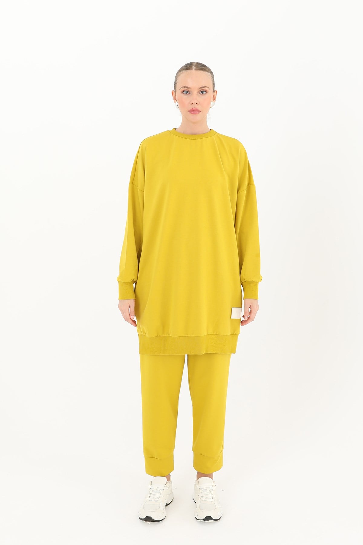 Kadın Basic Tunic - 30644TUN Zeytin Yeşili Tunik Soul 