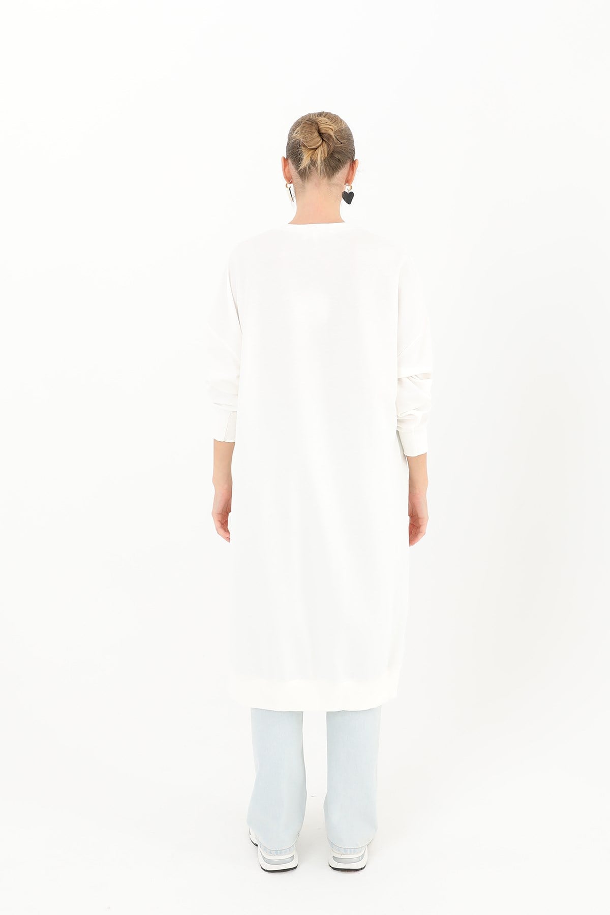 Kadın Basic Tunic - 30645TUN - Ekru Tunik Soul 