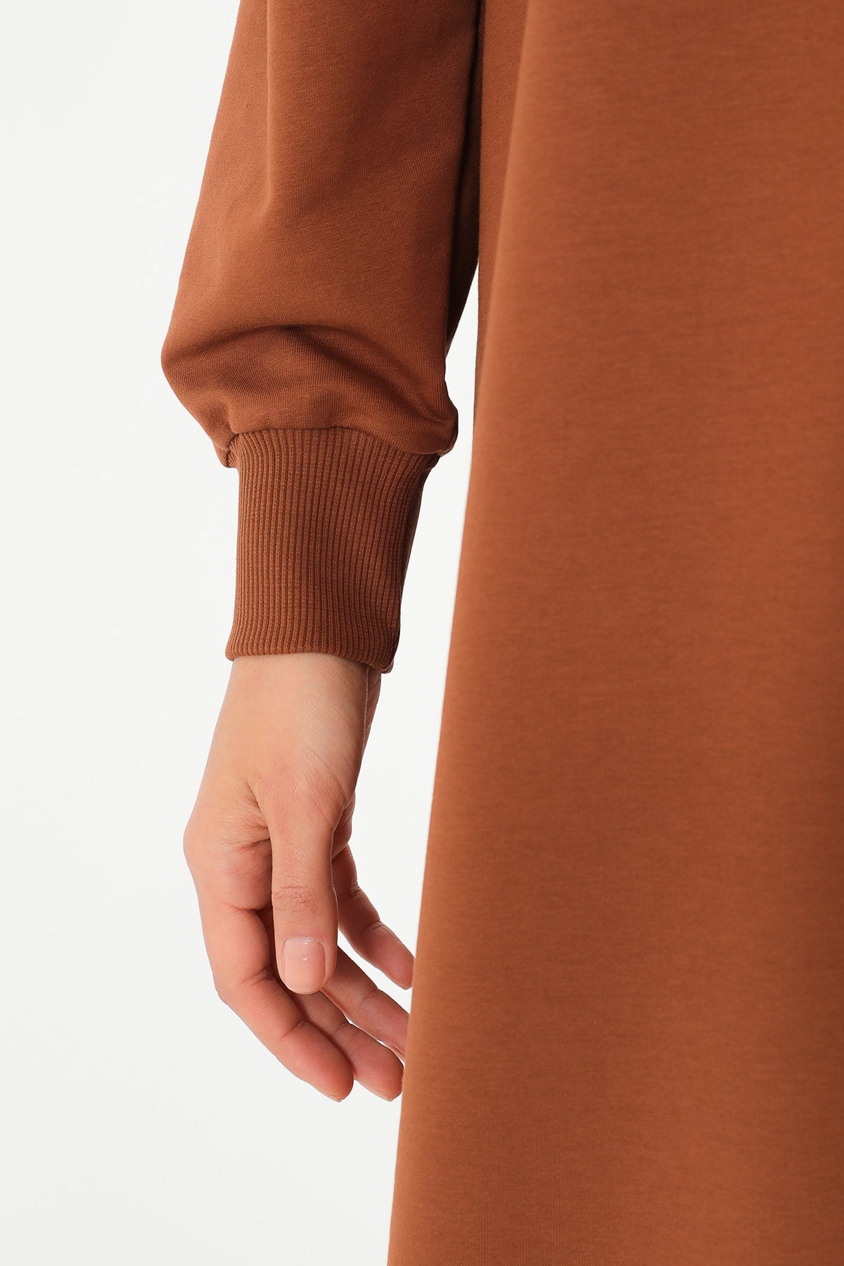 Kadın Basic Tunic - 30645TUN - Kahverengi Tunik Soul 