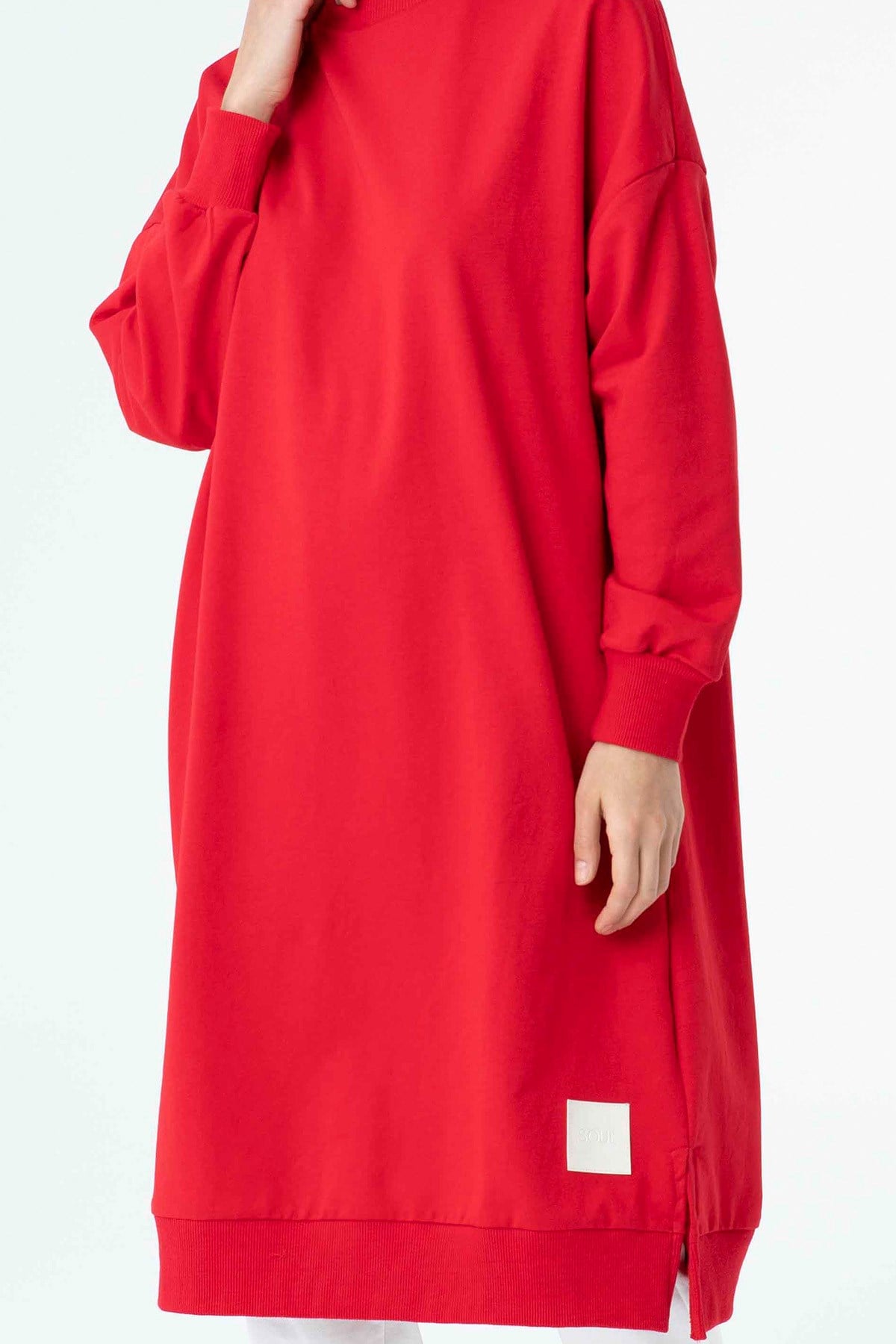Kadın Basic Tunic - 30645TUN - Kırmızı Tunik Soul 