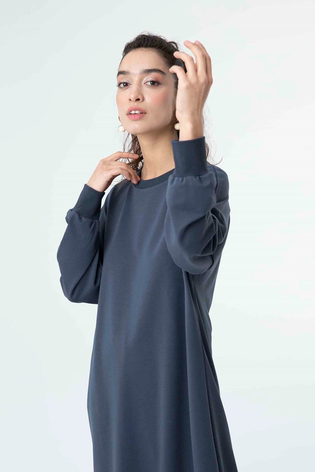 Kadın Basic Tunic - 30645TUN - Lacivert Tunik Soul 