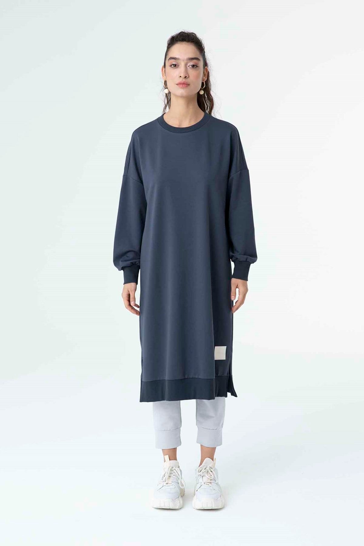 Kadın Basic Tunic - 30645TUN - Lacivert Tunik Soul 