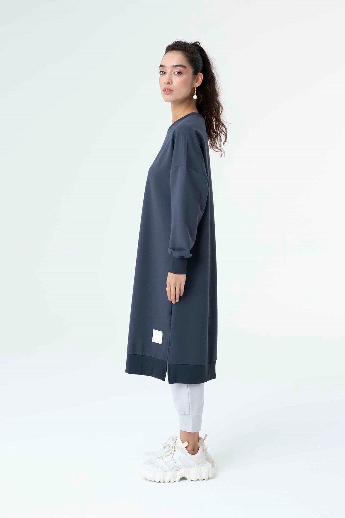 Kadın Basic Tunic - 30645TUN - Lacivert Tunik Soul 