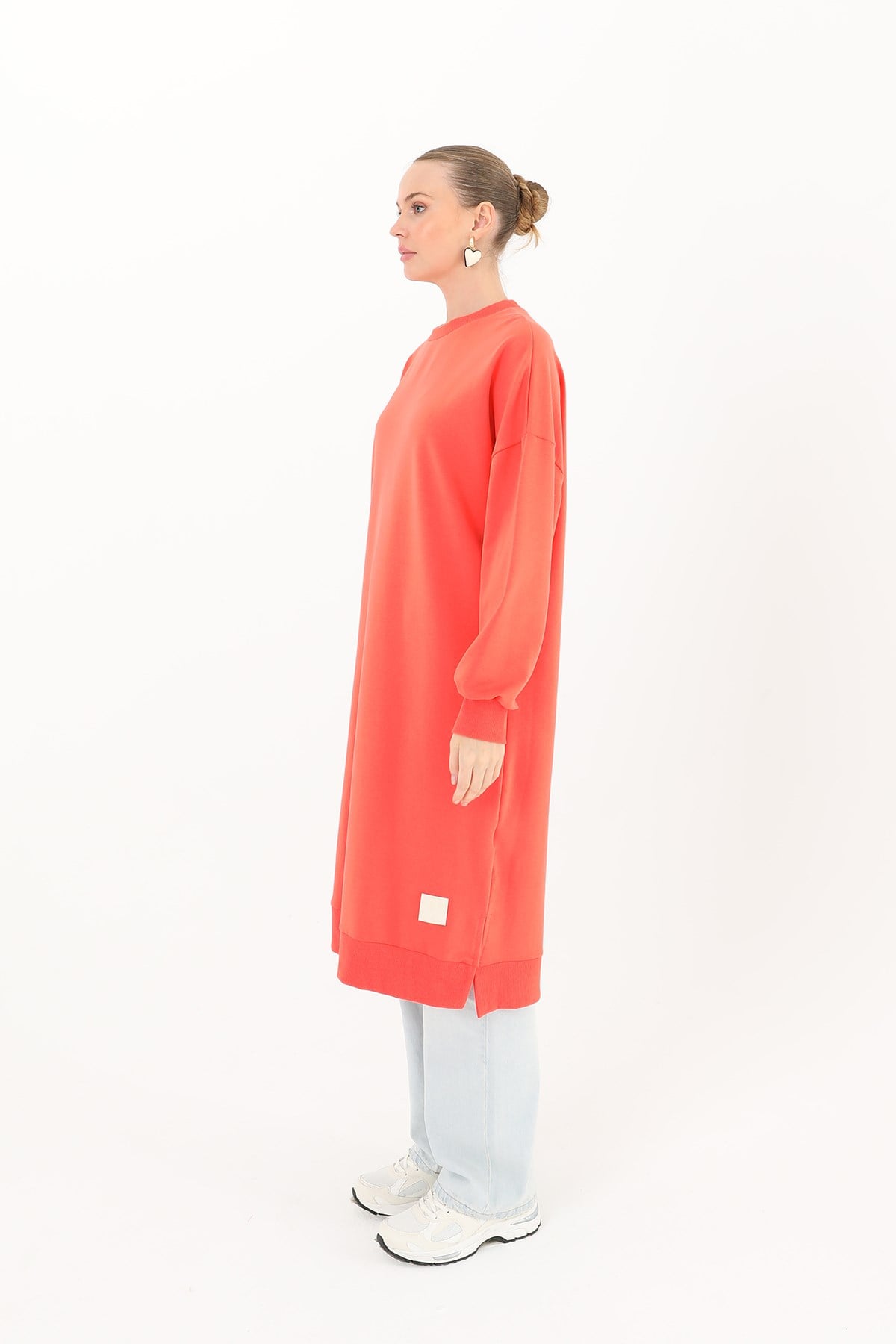 Kadın Basic Tunic - 30645TUN - Mercan Tunik Soul 