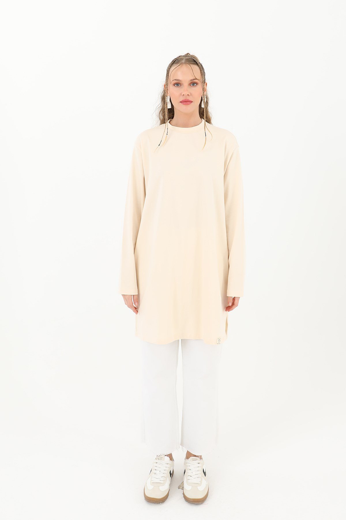 Kadın Basic Tunik - 30726TUN Bej Tunik Soul 