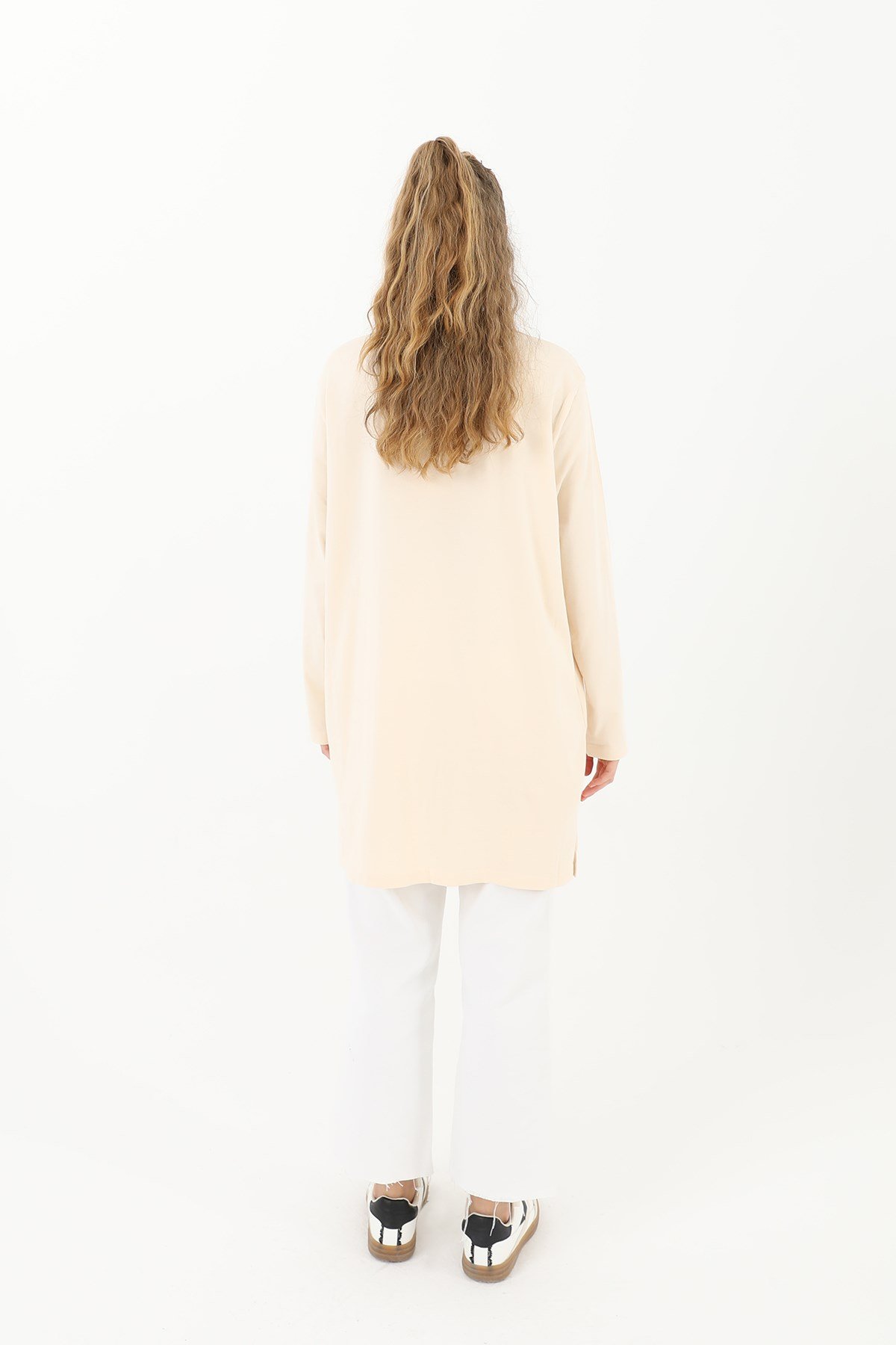 Kadın Basic Tunik - 30726TUN Bej Tunik Soul 