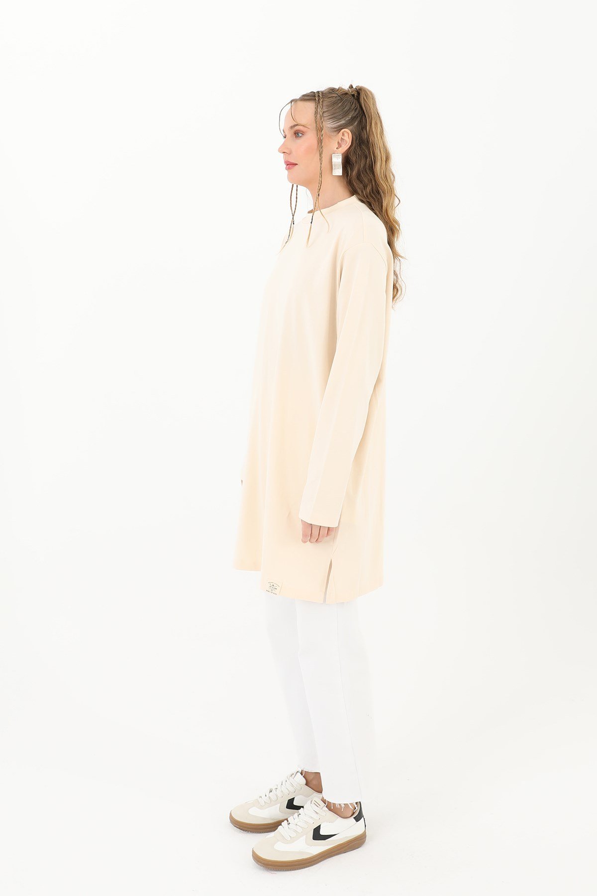 Kadın Basic Tunik - 30726TUN Bej Tunik Soul 