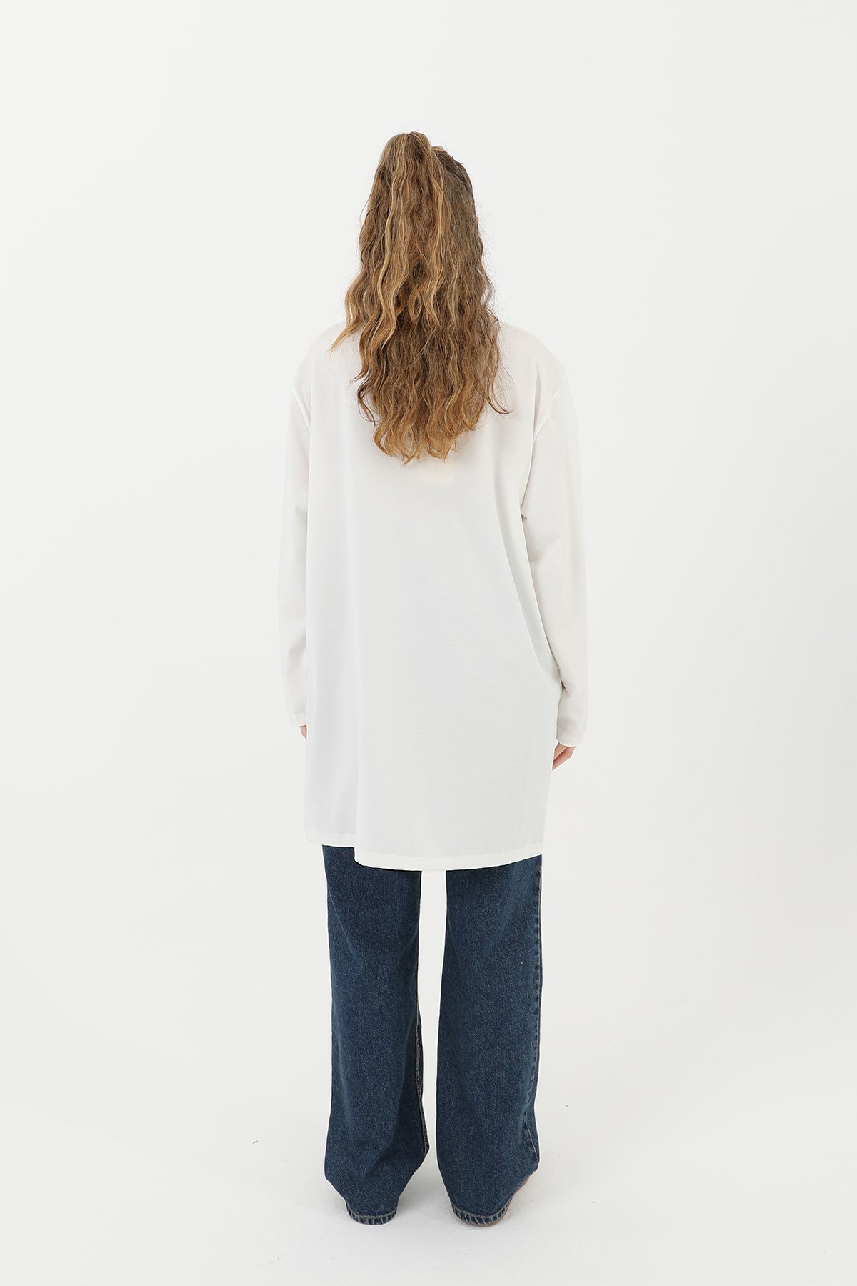 Kadın Basic Tunik - 30726TUN Ekru Tunik Soul 