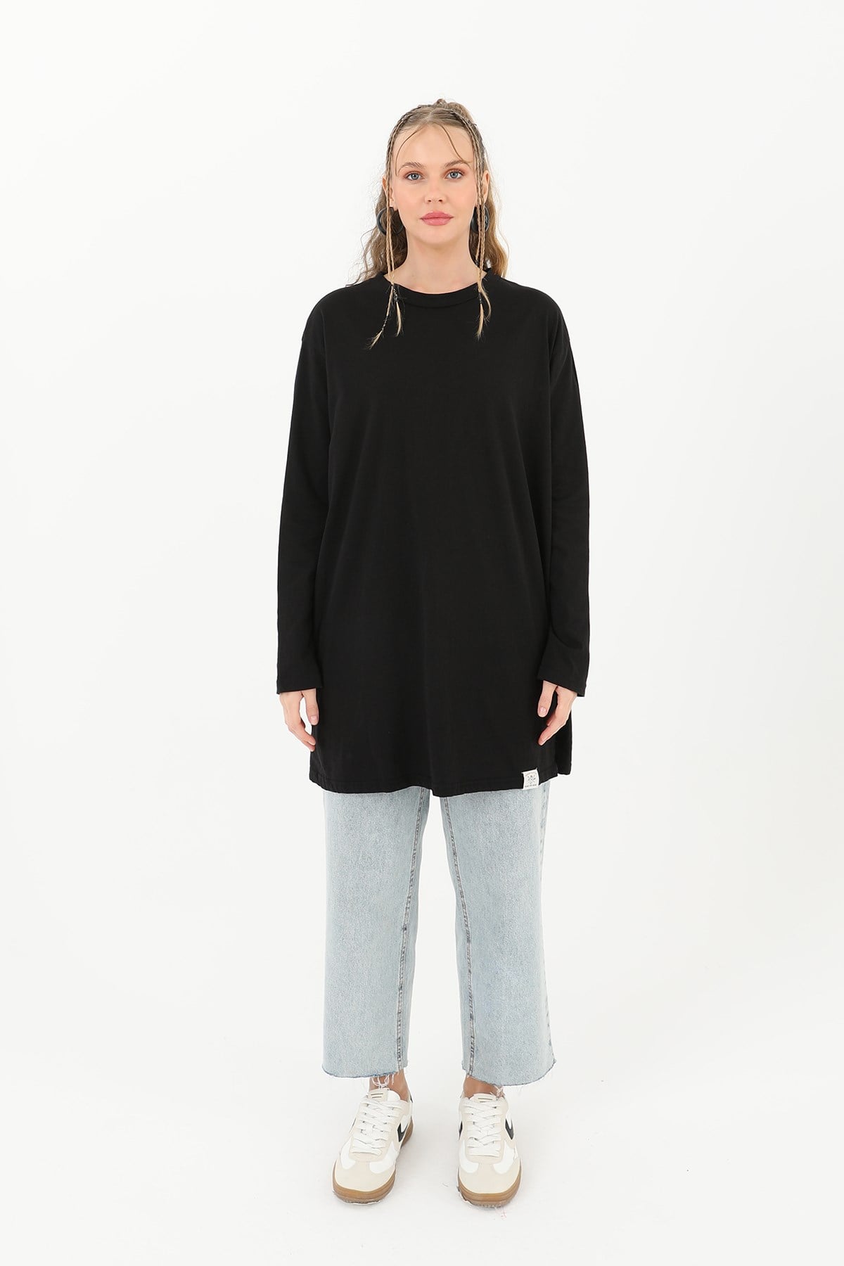 Kadın Basic Tunik - 30726TUN Siyah Tunik Soul 