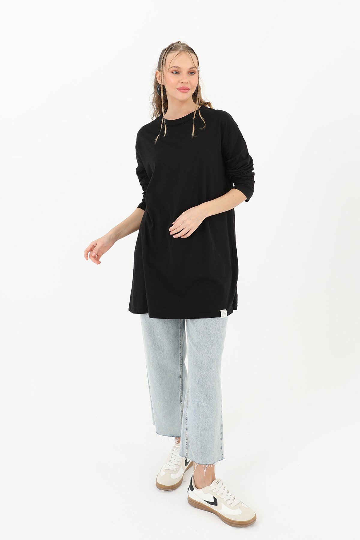 Kadın Basic Tunik - 30726TUN Siyah Tunik Soul 