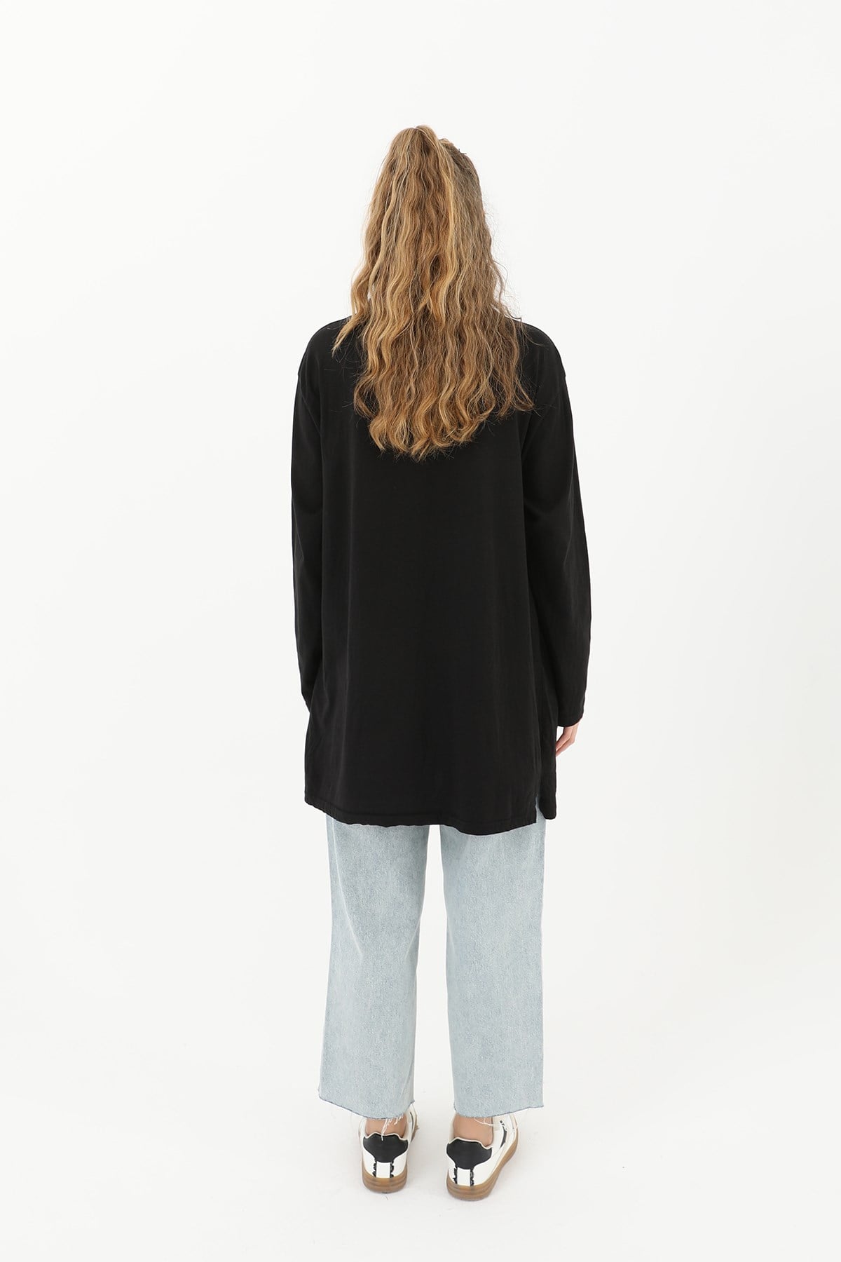 Kadın Basic Tunik - 30726TUN Siyah Tunik Soul 