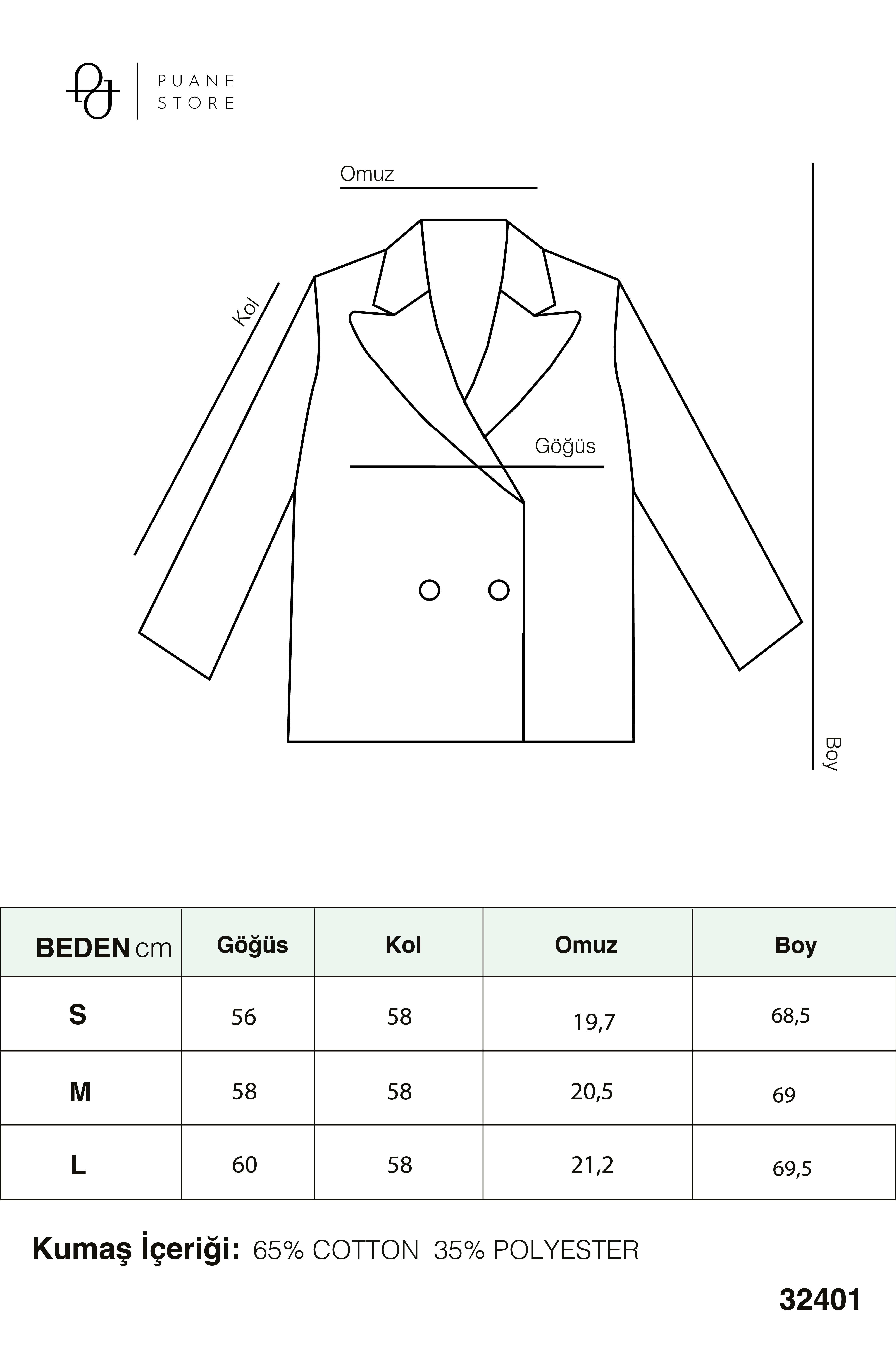Kadın Çizgili Oversize Ceket  -  32401CKT - Lacivert-Bordo Ceket Soul 