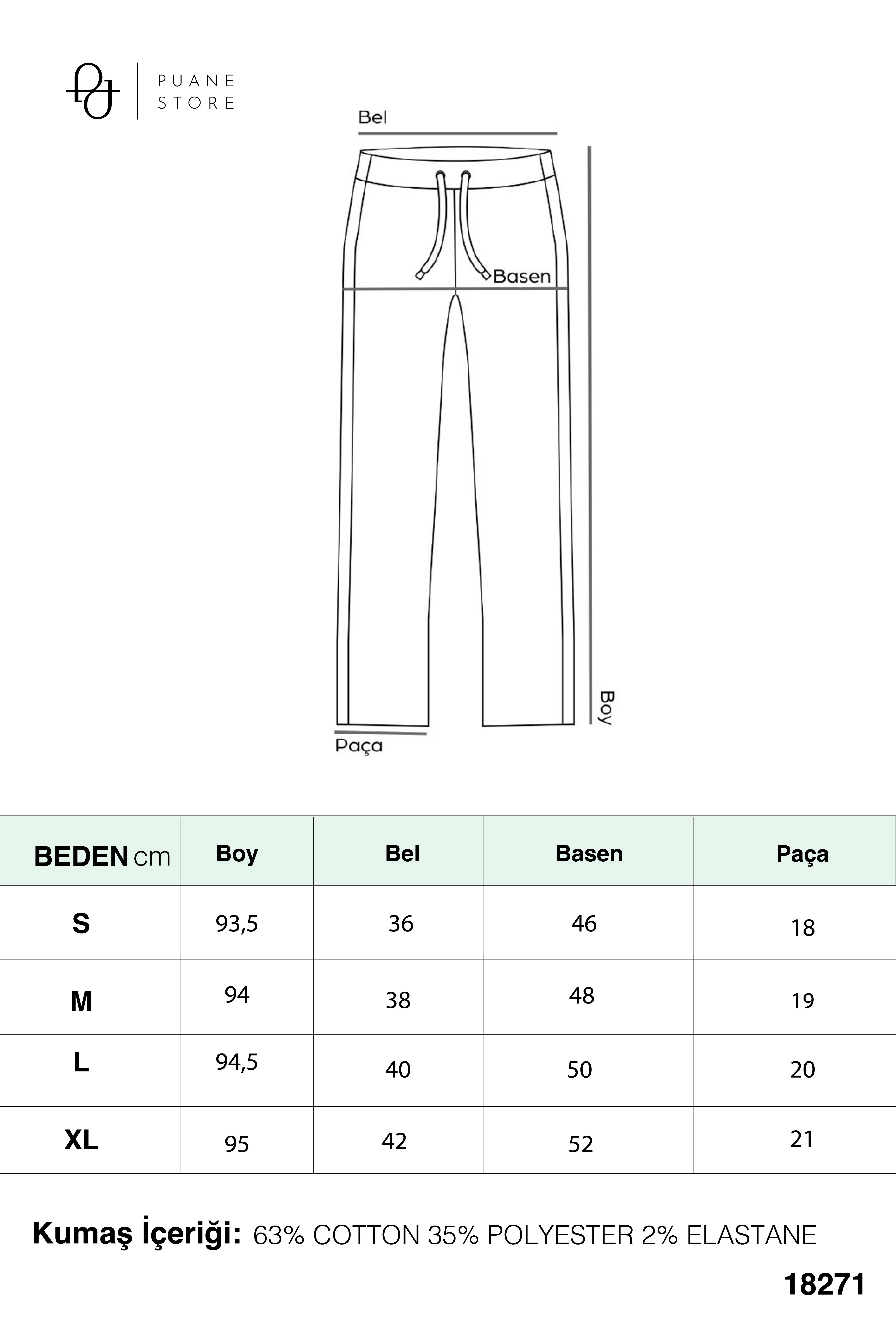 Kadın Dikiş Detaylı Denim Pantolon - 18271PNT - Lacivert Pantolon Puane 