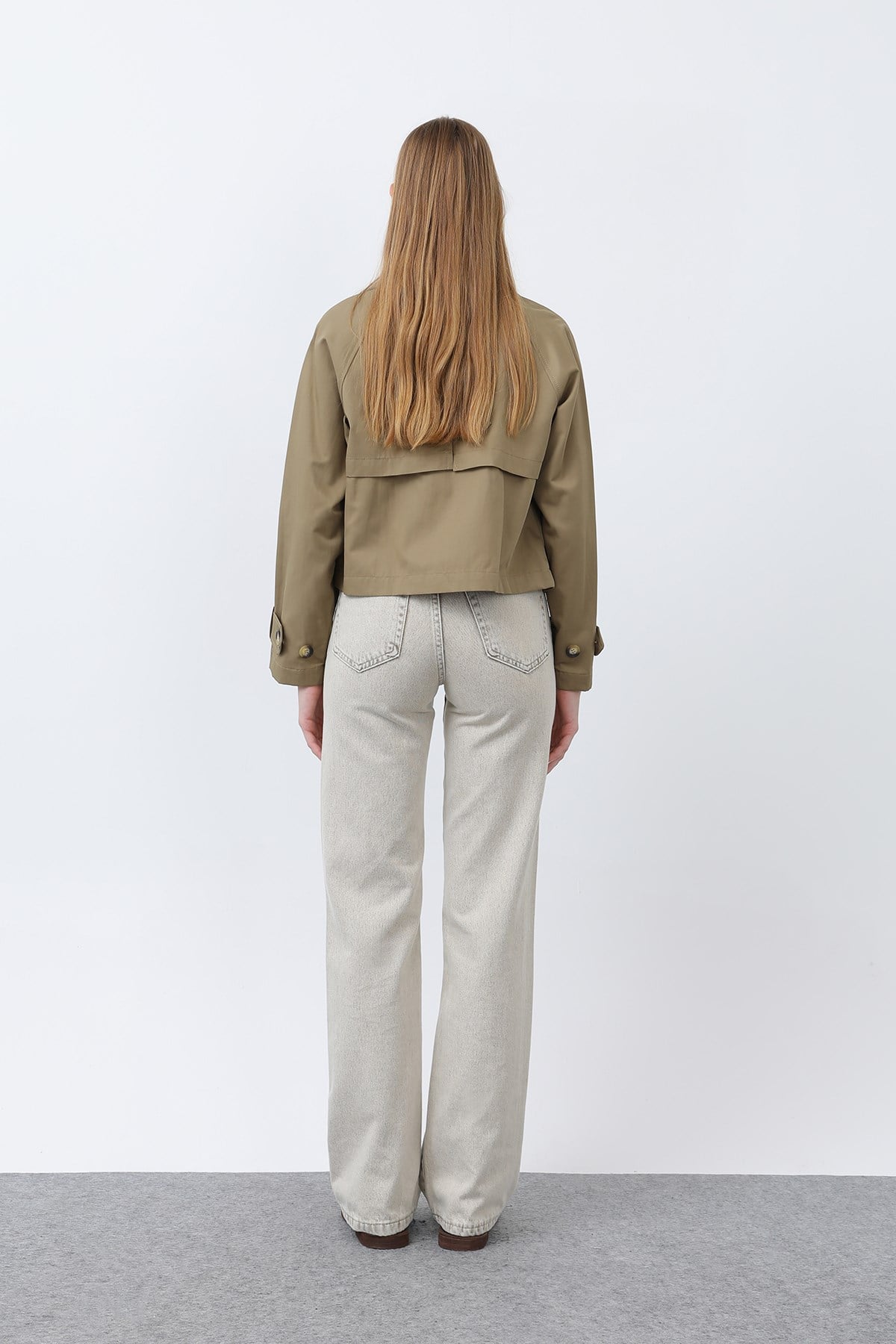 Kadın Kısa Trench - 32123TRC - Haki Trençkot Soul 
