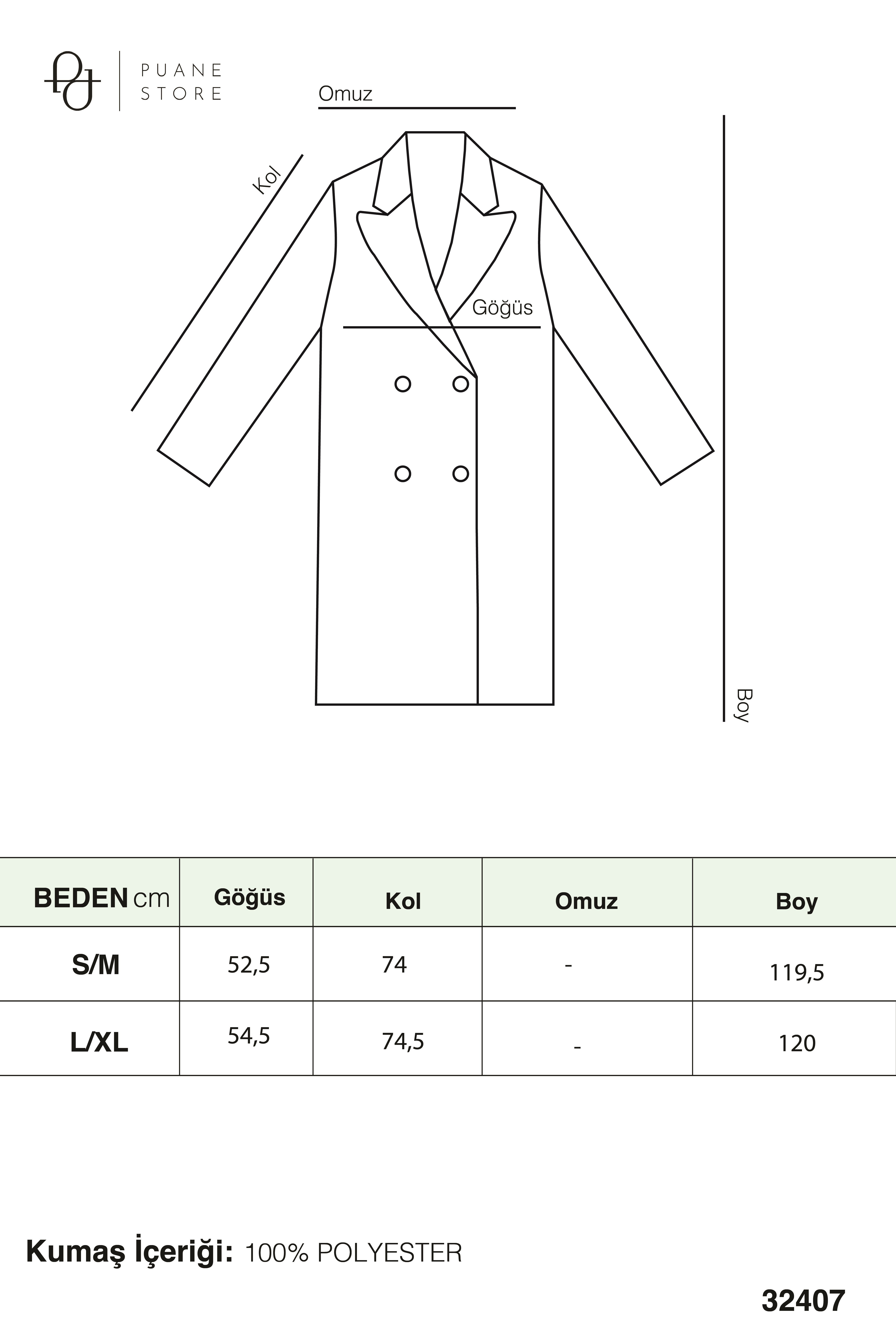 Kadın Süet Trench  -  32407TRC - Vizon Trençkot Soul 