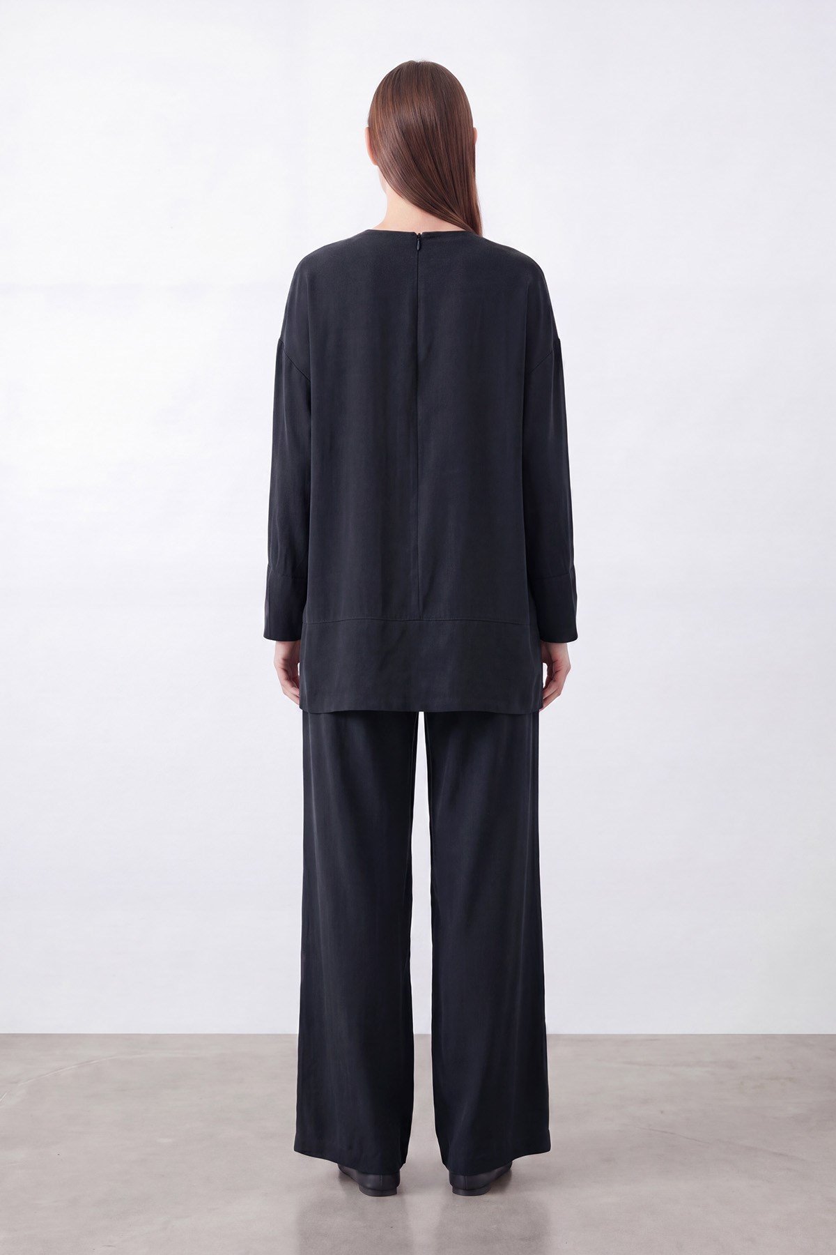 Kadın Taş İşlemeli Broş Detaylı  Takım - 14493TKS Siyah İkili Takımlar Puane 