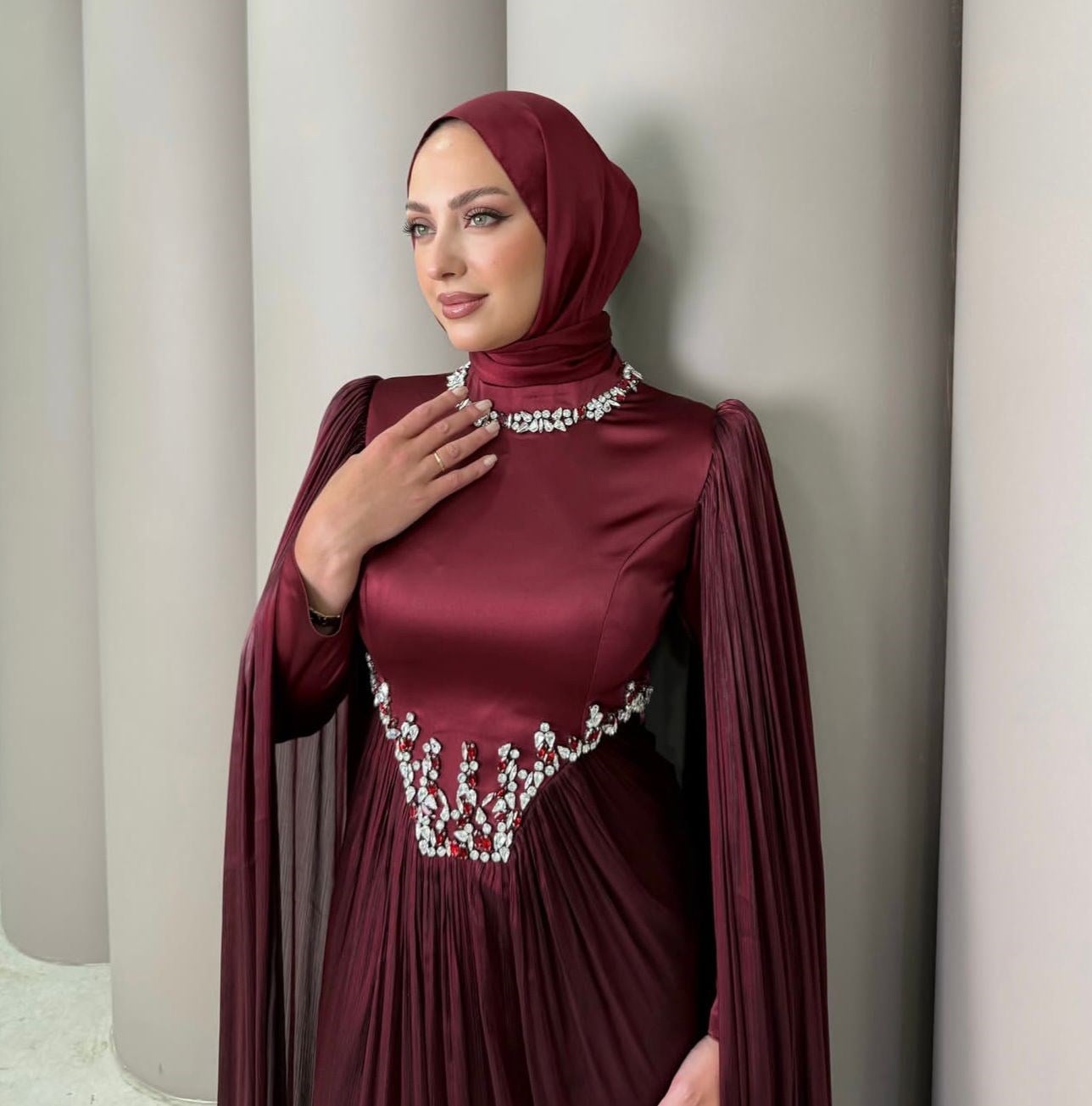 Abiye
Aheste Abiye Bordo 