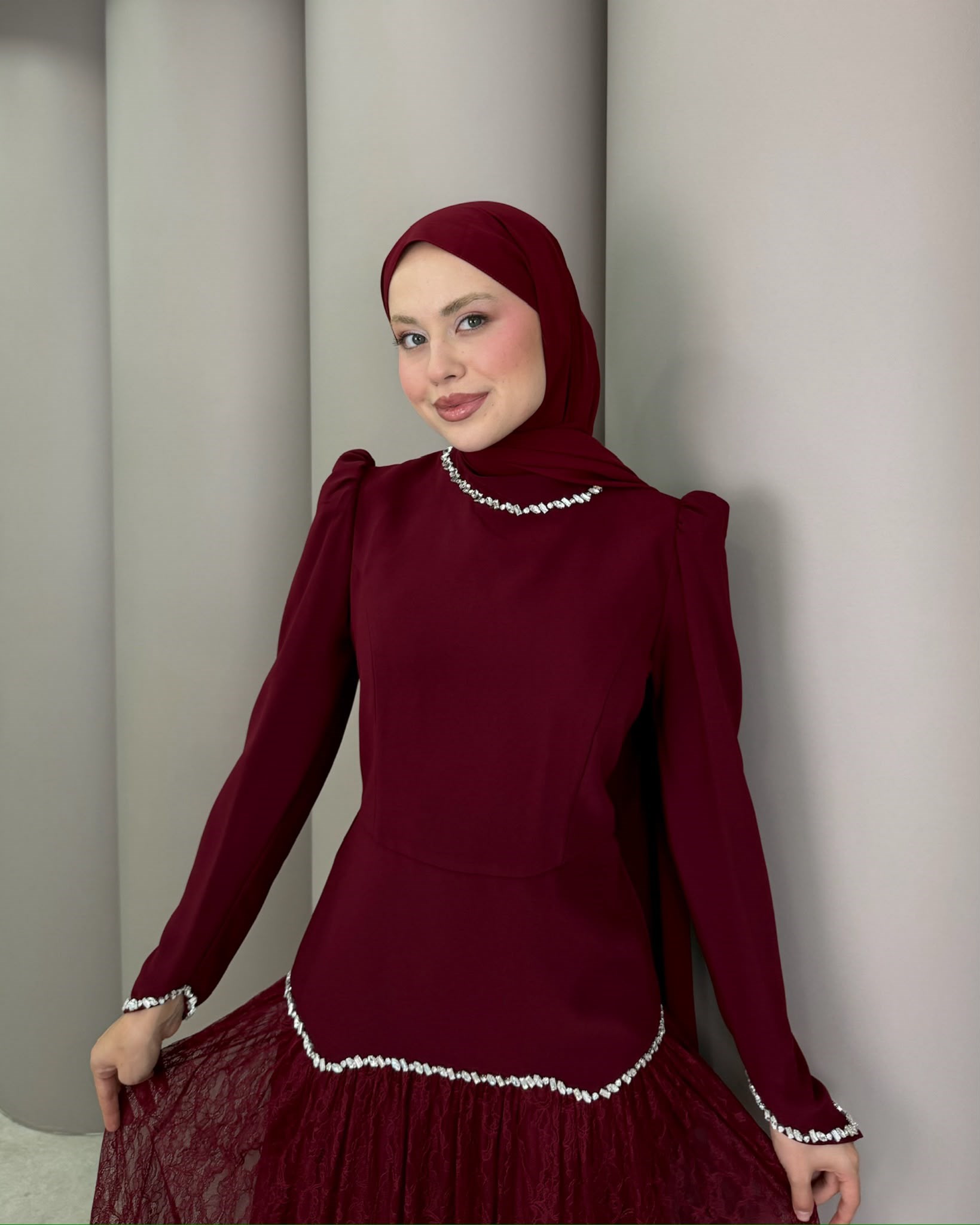 Abiye
Beyza Abiye Bordo 