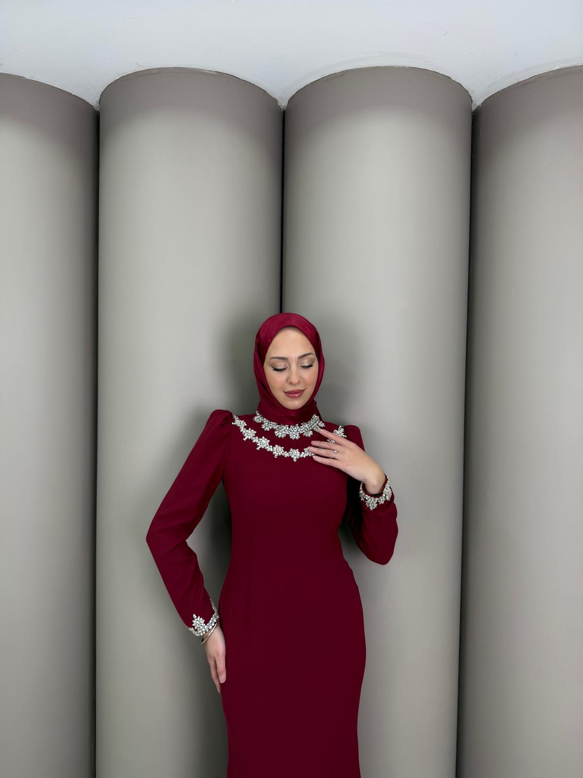 Abiye
Billur Abiye Bordo