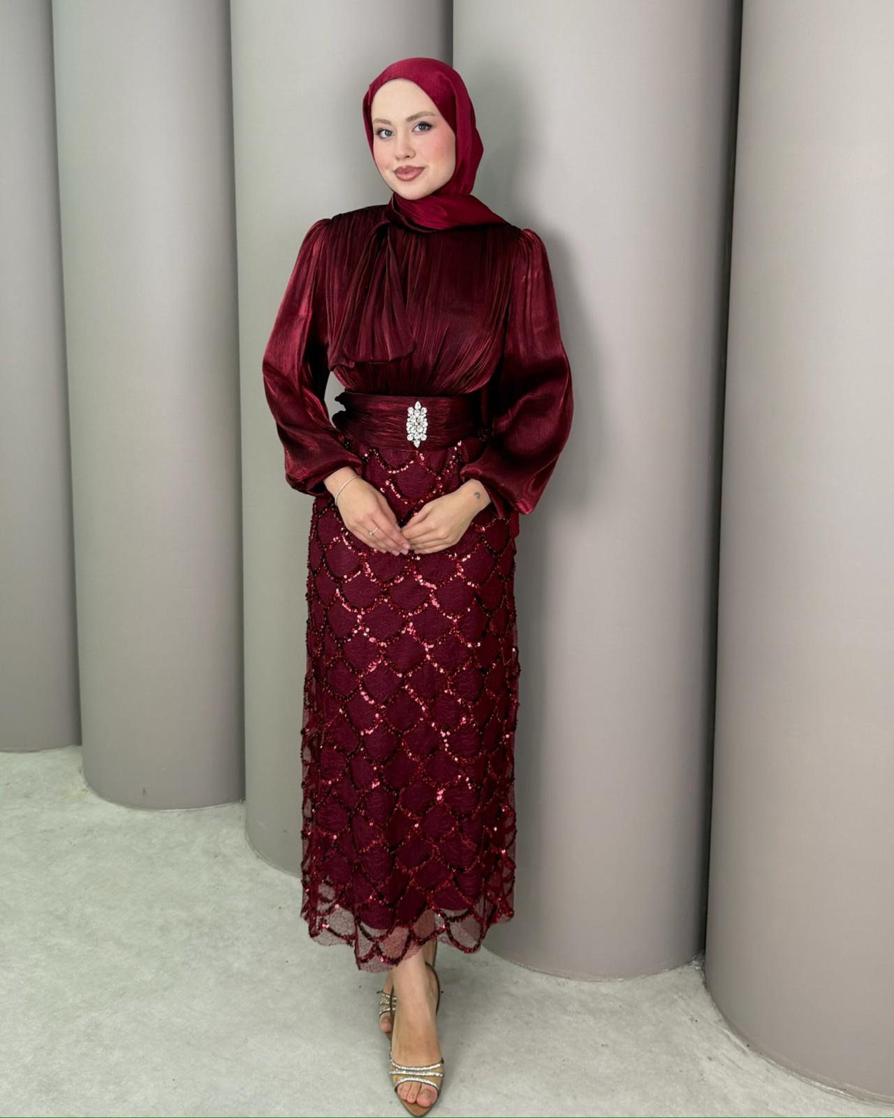 Abiye
Duygu Abiye Bordo 