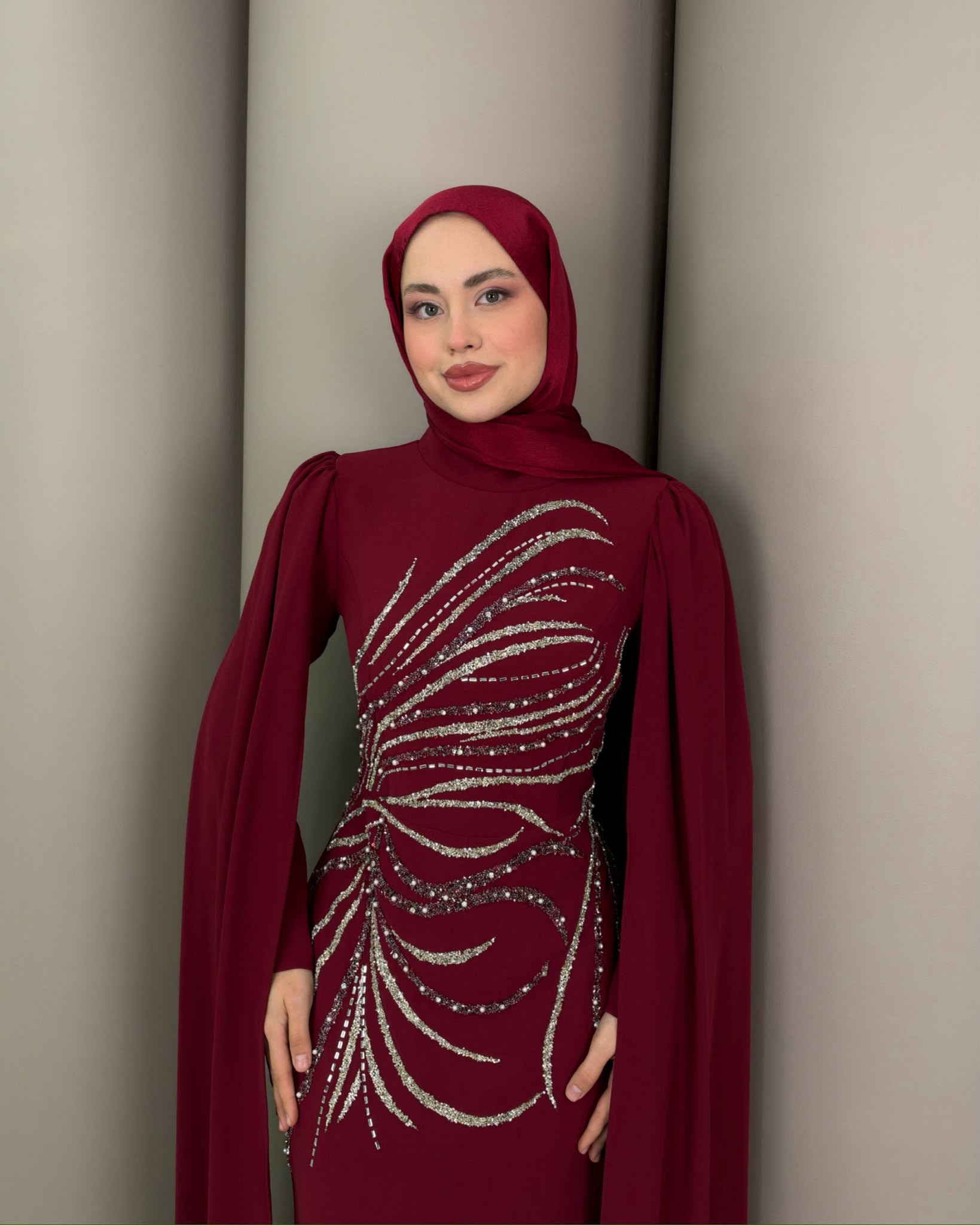 Abiye
Elmas Abiye Bordo 
