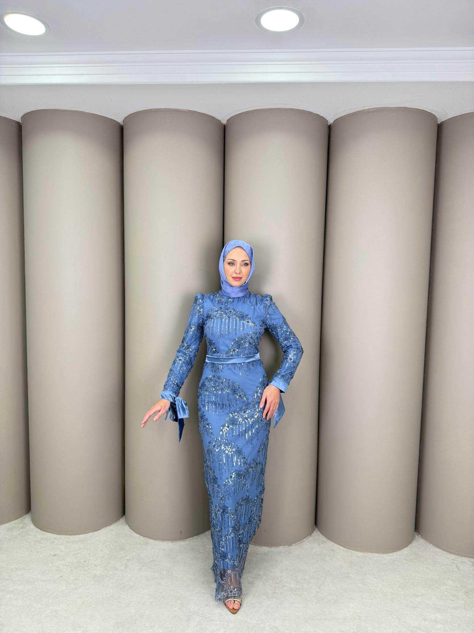 Abiye
Filiz Abiye indigo