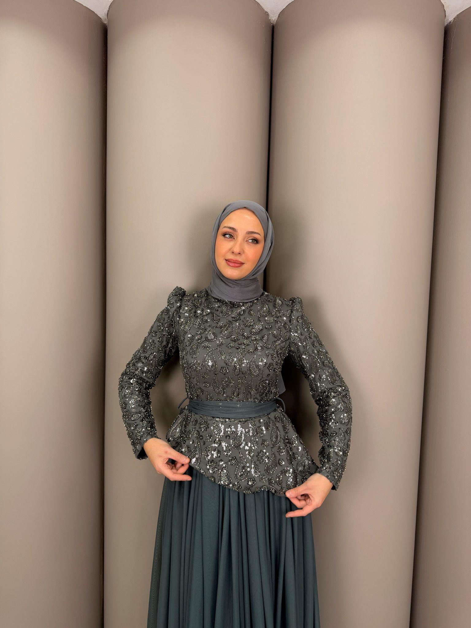 Abiye
Flower Abiye Gri 