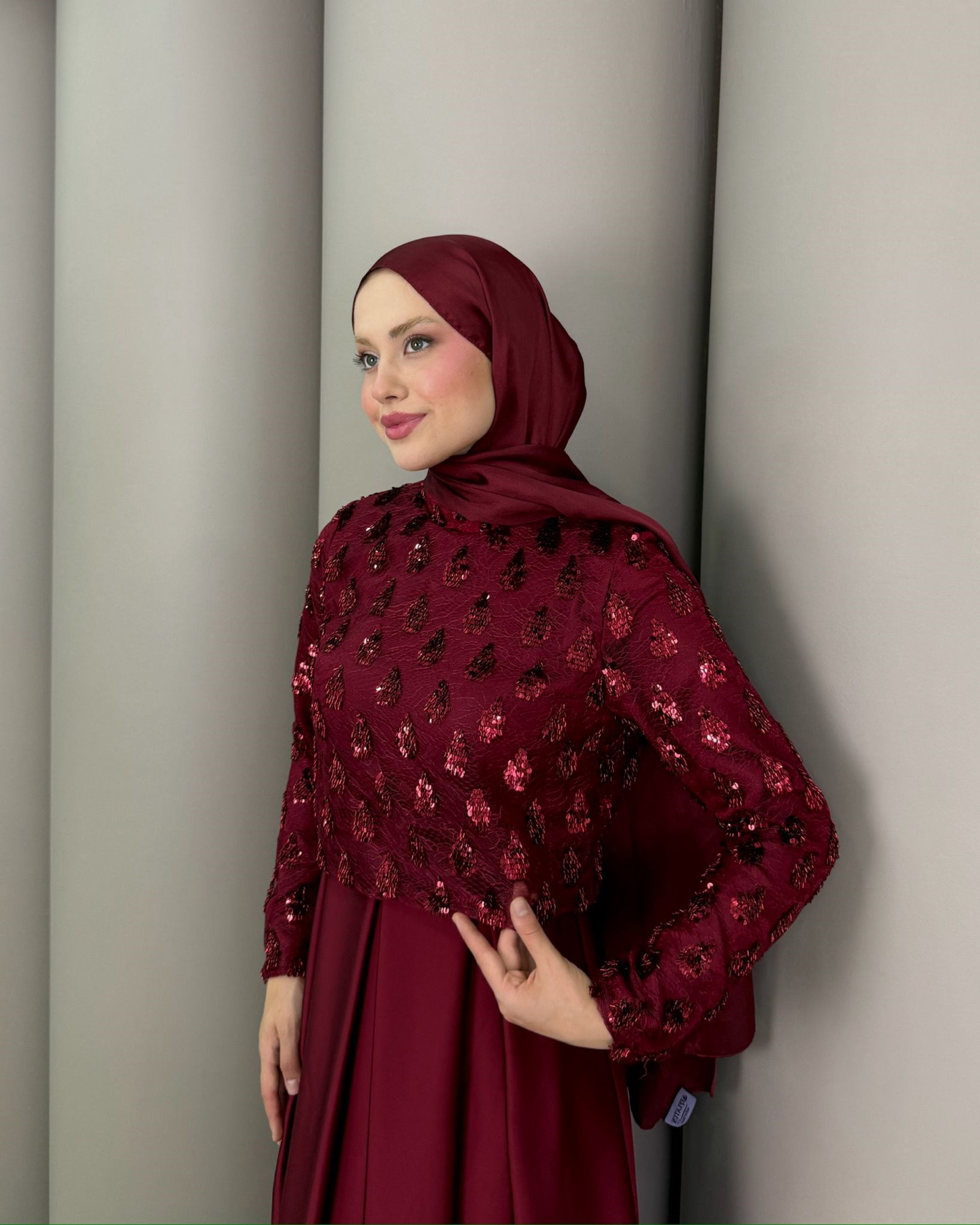 Abiye
Gonca Abiye Bordo 