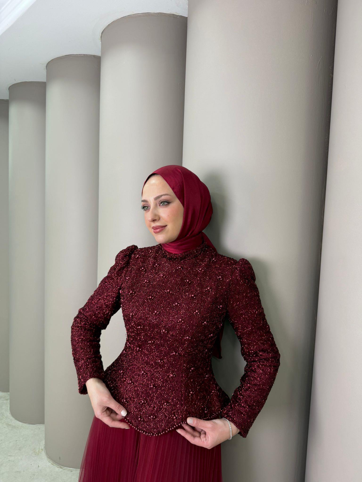Abiye
Merve Abiye Bordo