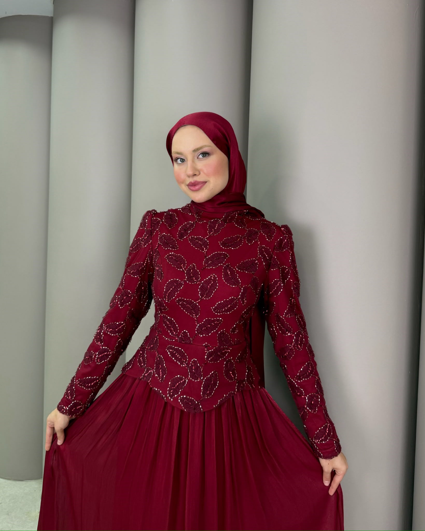 Abiye
Narin Abiye Bordo 