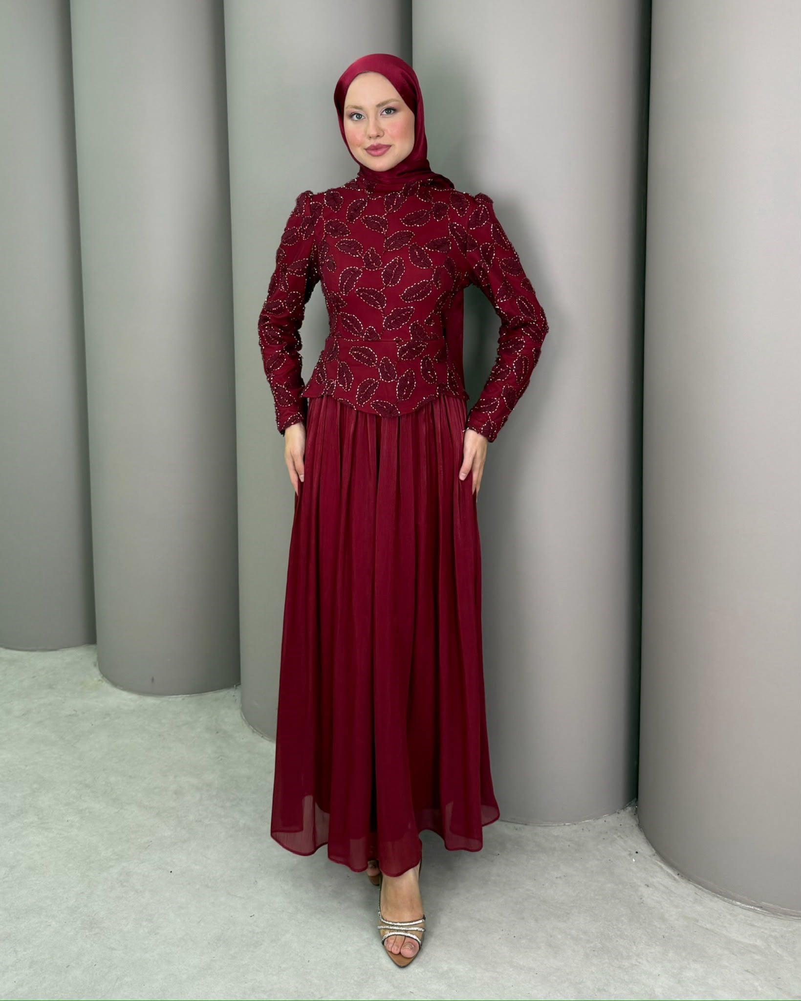 Abiye
Narin Abiye Bordo 