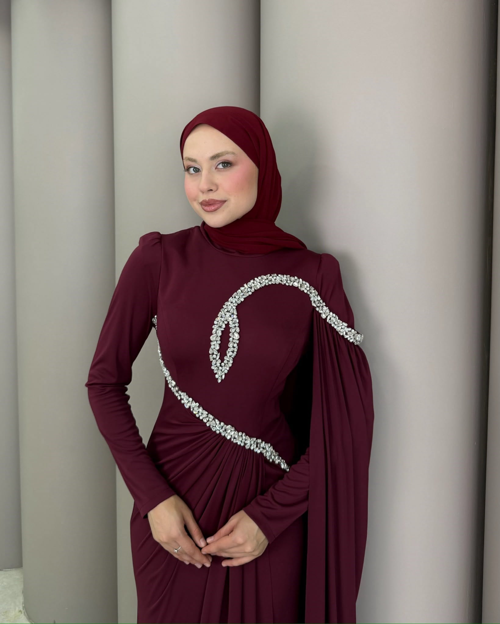 Abiye
Nazar Abiye Bordo 