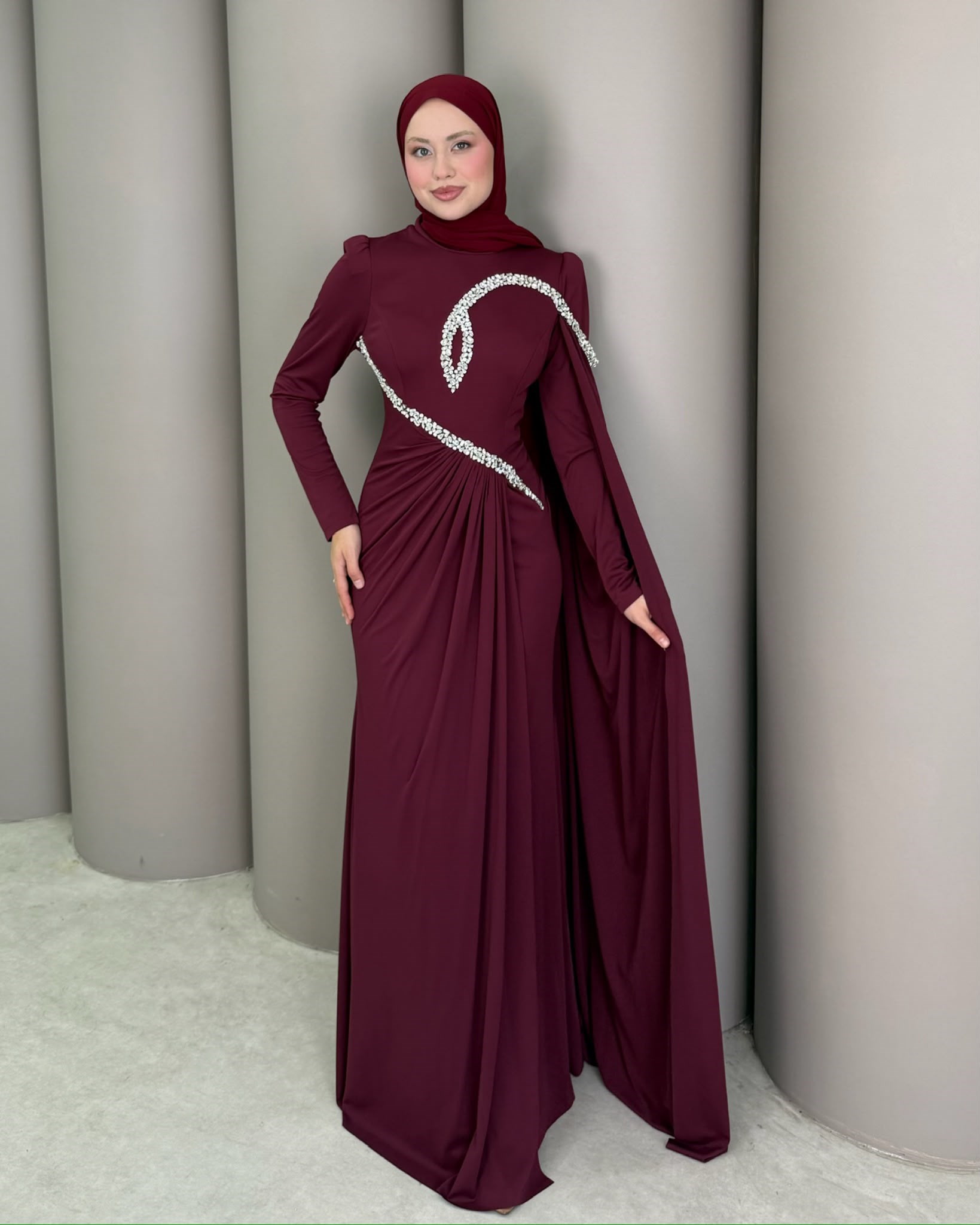 Abiye
Nazar Abiye Bordo 