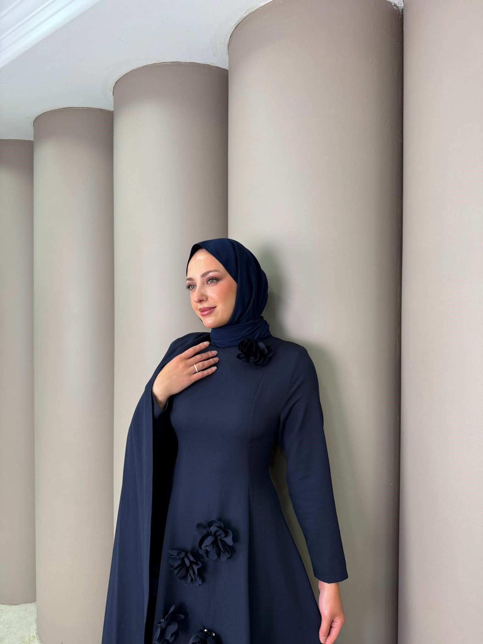 Abiye
Nilda Elbise Lacivert