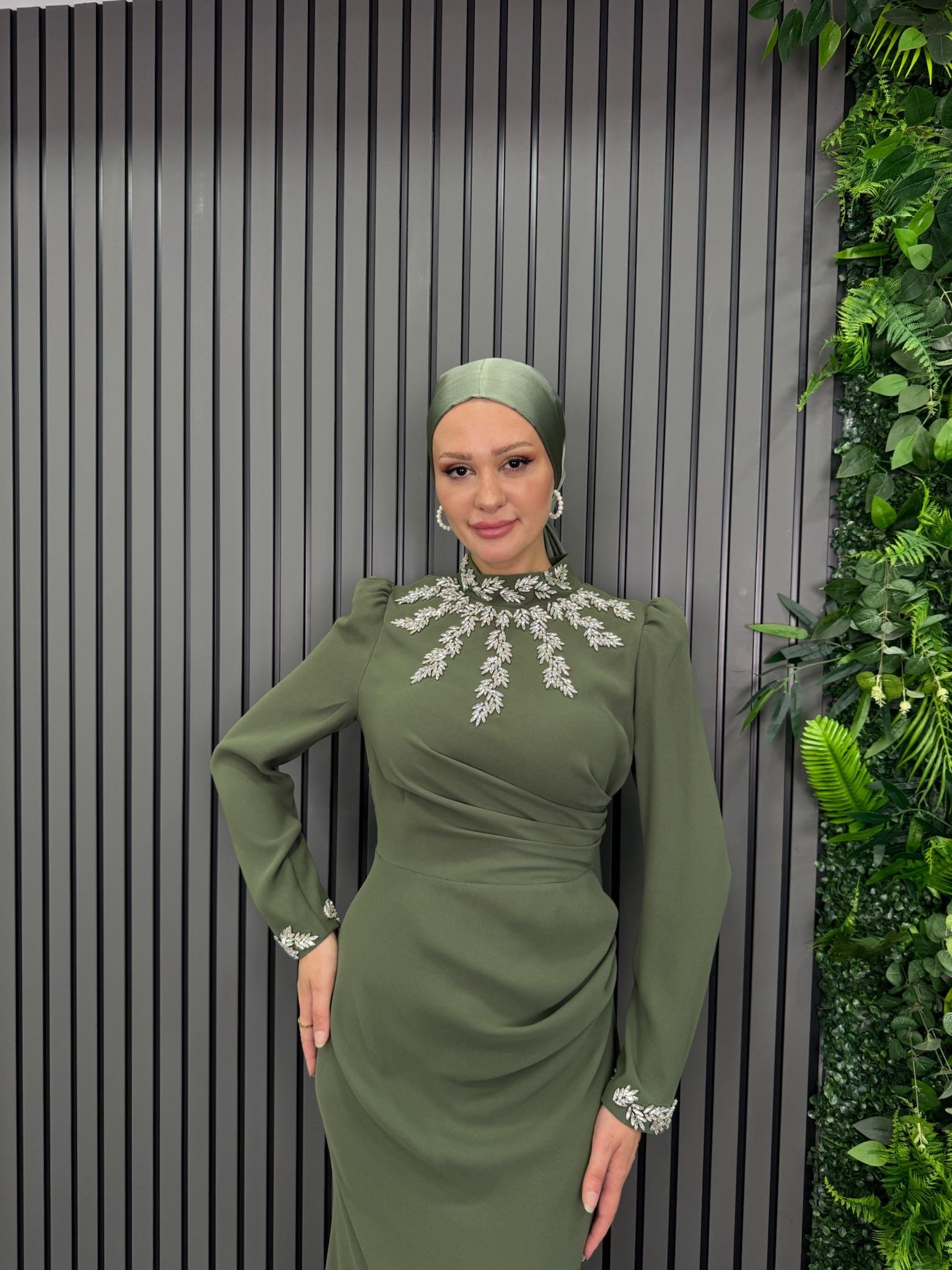 Abiye
Simera Abiye Haki Yeşil