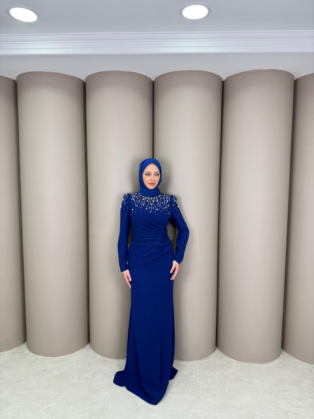 Abiye
Sumru Abiye Saks Mavi