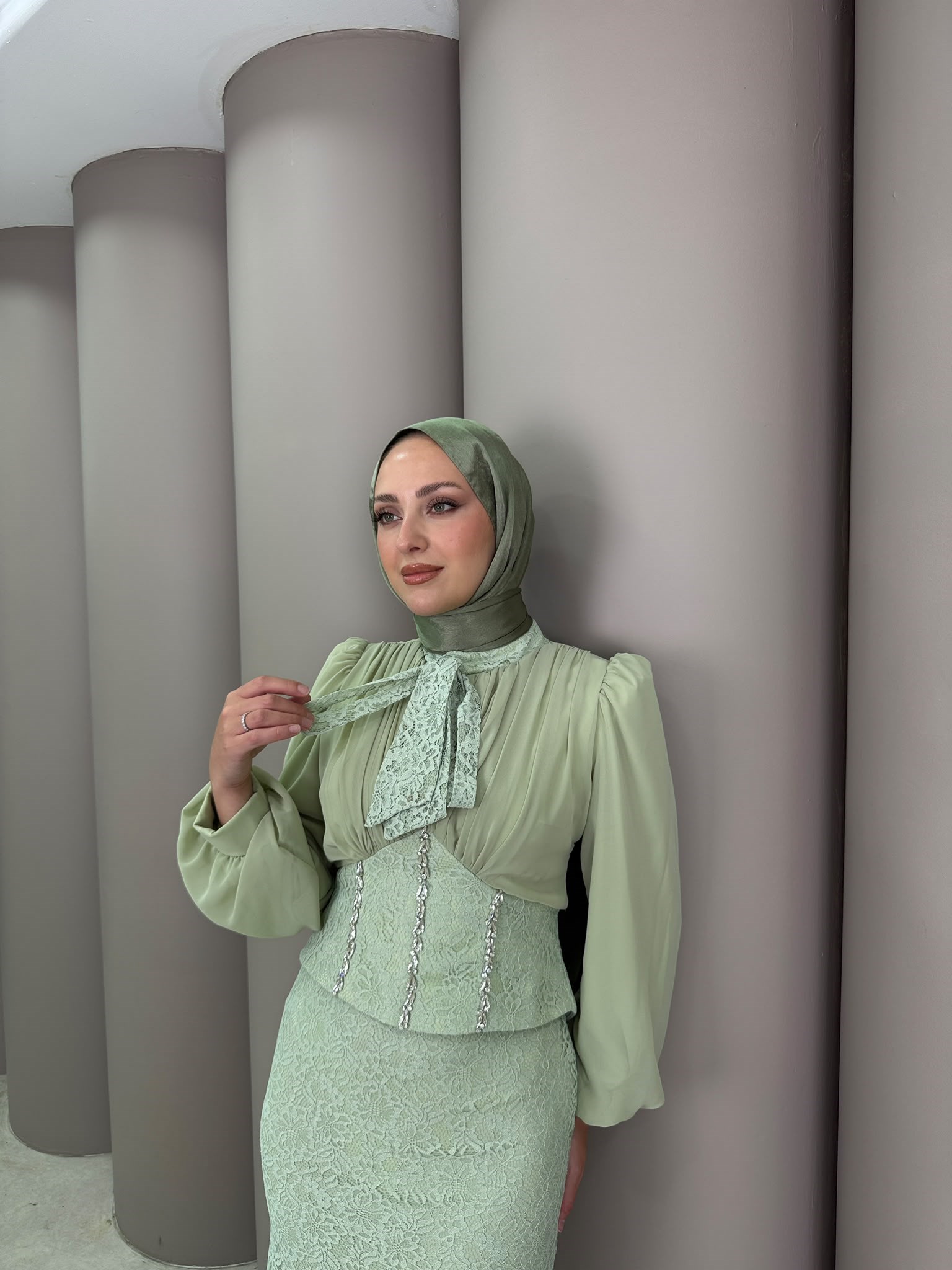 Abiye
Velvet Abiye Mint