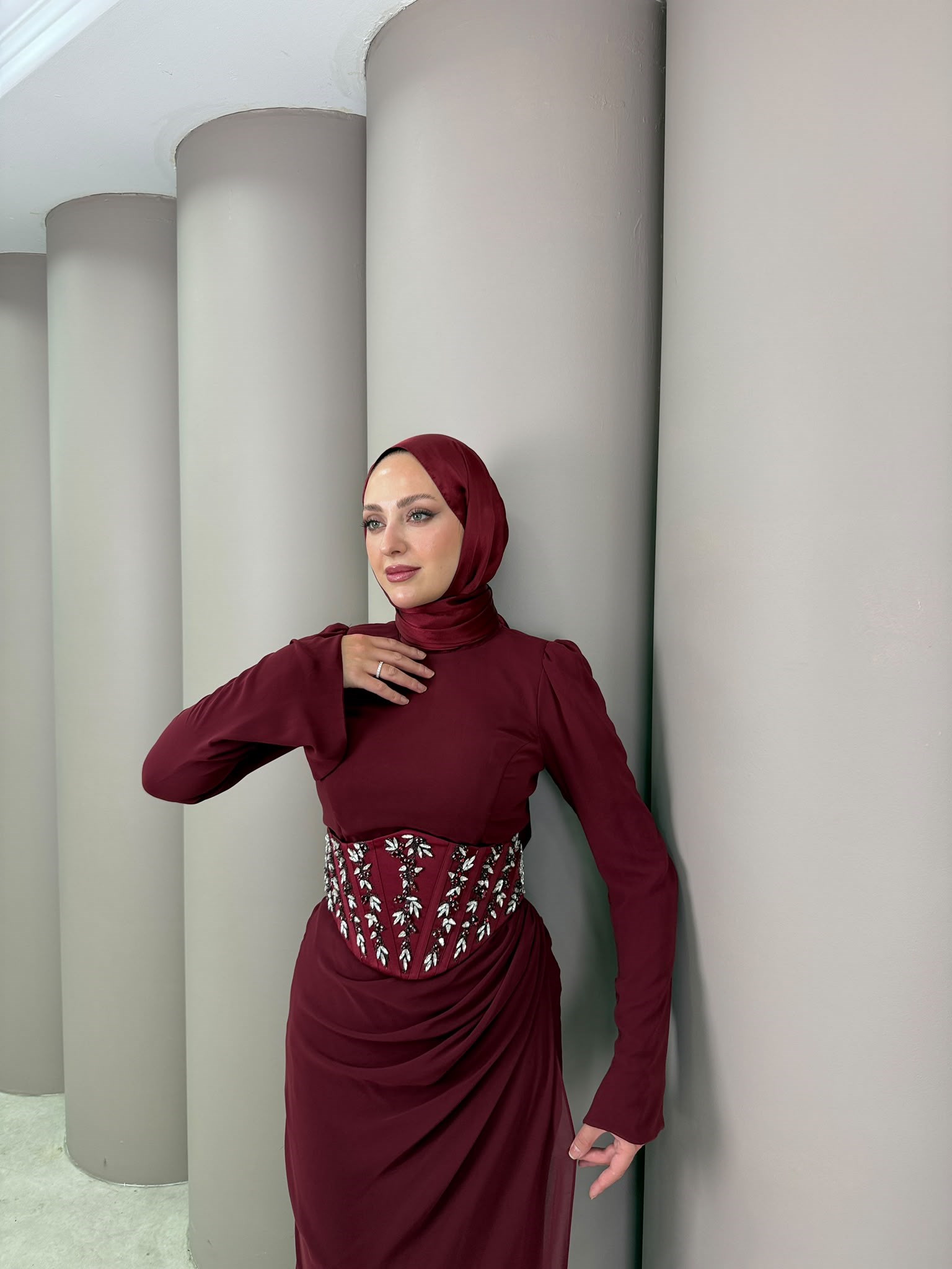 Abiye
Yıldız Abiye Bordo 