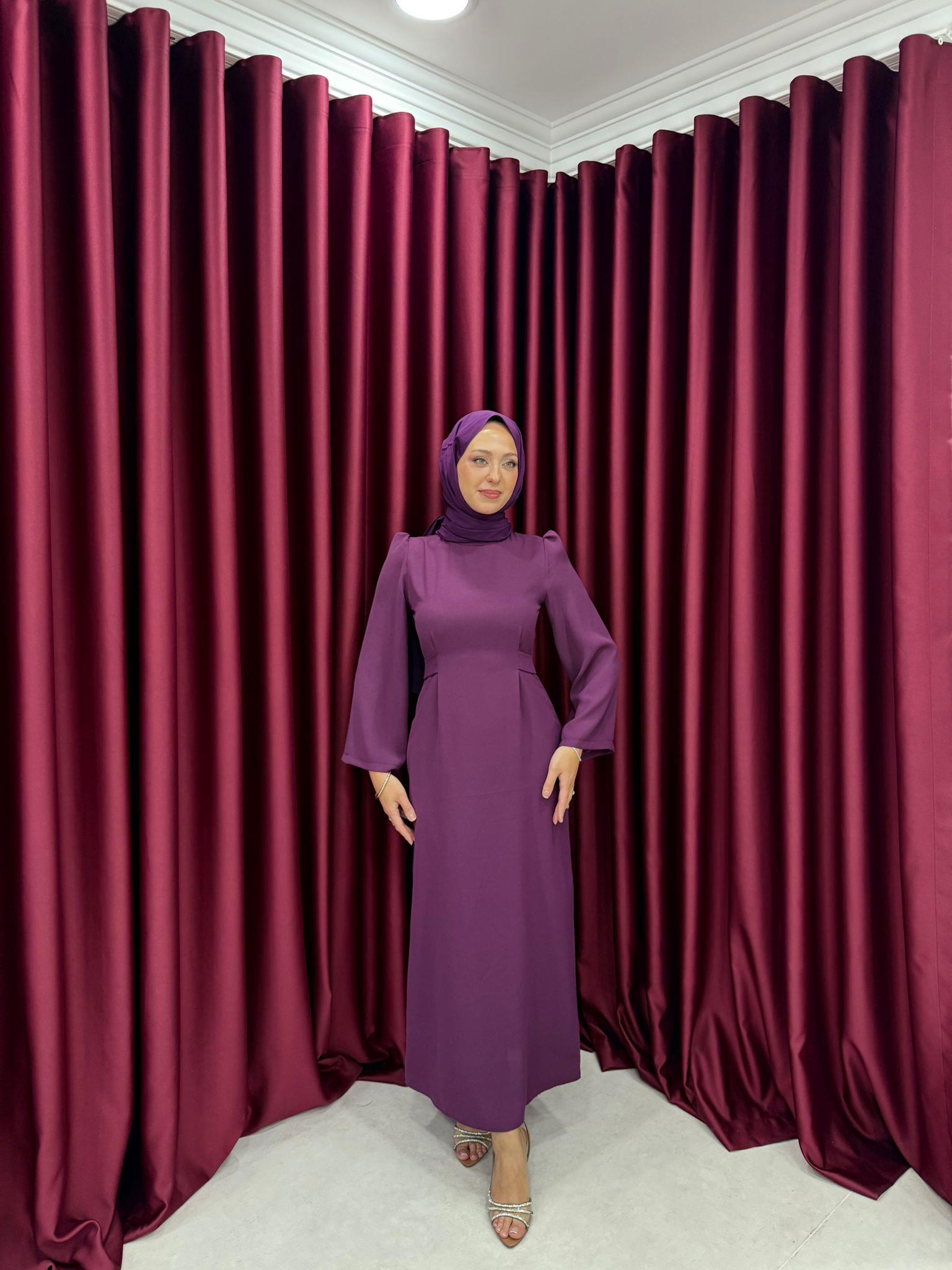 Elbise
Kendinden Kemerli Elbise Koyu Mor