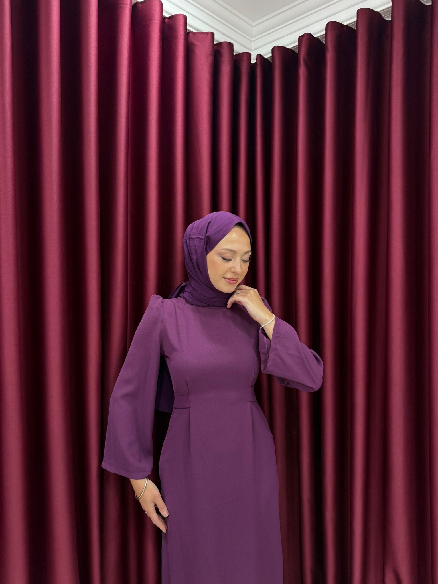 Elbise
Kendinden Kemerli Elbise Koyu Mor