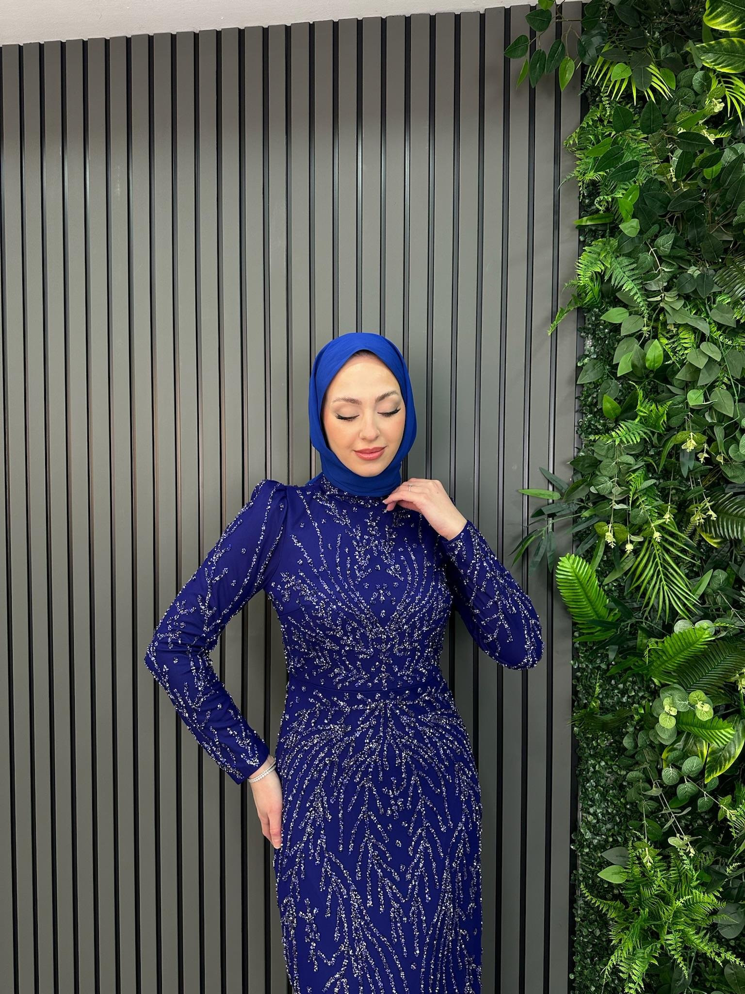 Giyim
Amber Abiye Saks Mavi