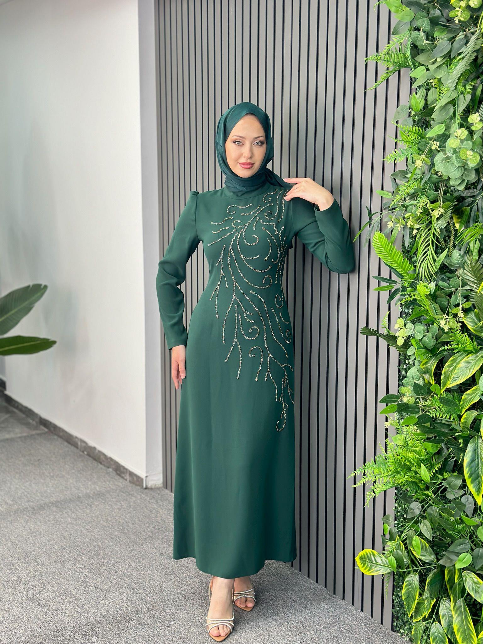 Giyim
Sena Abiye Zümrüt Yeşil