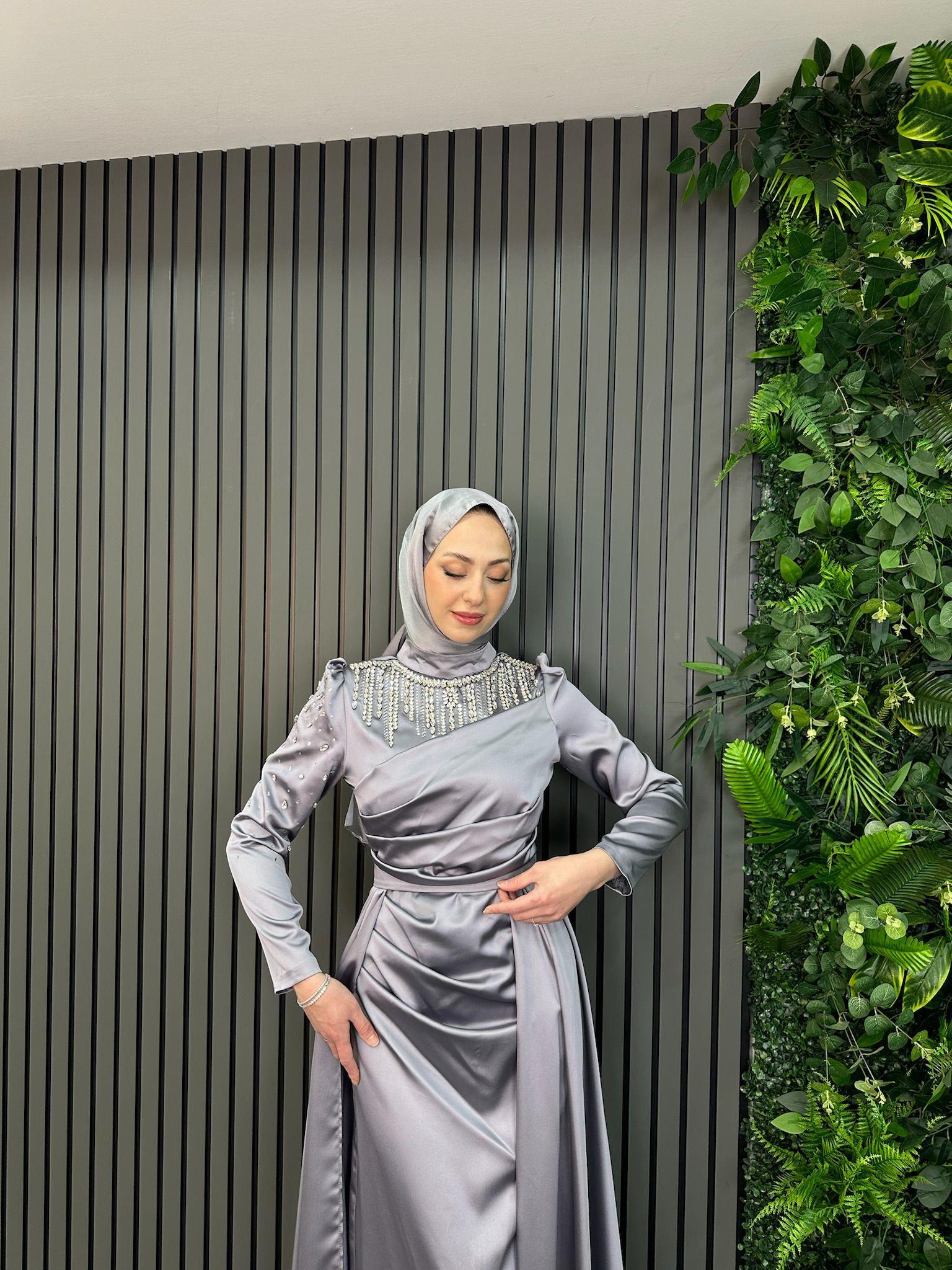 Giyim
Seren Abiye Gri