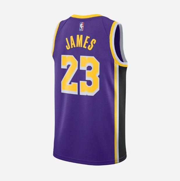 CV9481-508Nike Jordan LeBron James Lakers Forması