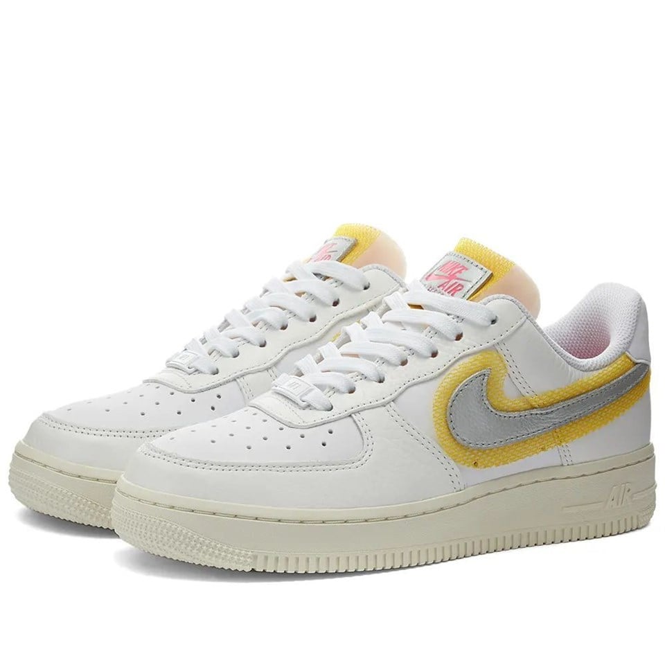 CZ8104-100Nike Air Force 1 '07 LX ''White Metallic Silver Gold'' 