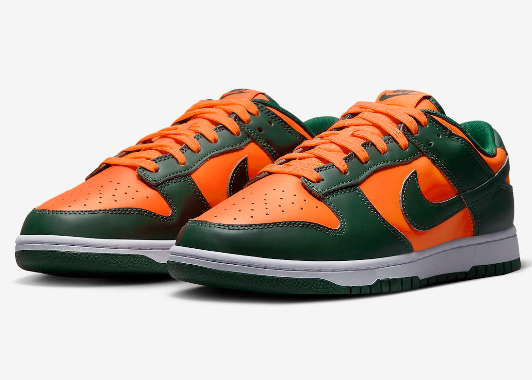 dd1391-300Nike Dunk Low Miami Hurricanes