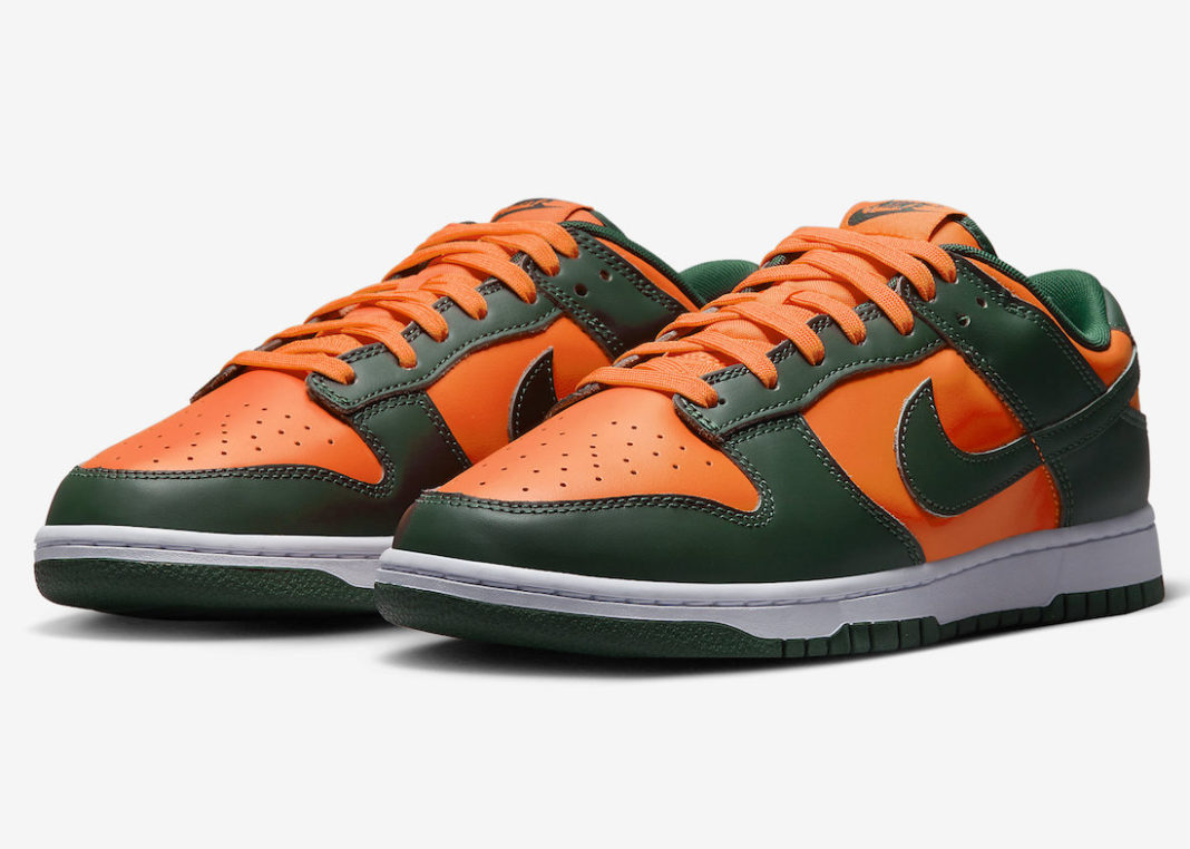dd1391-300Nike Dunk Low Miami Hurricanes