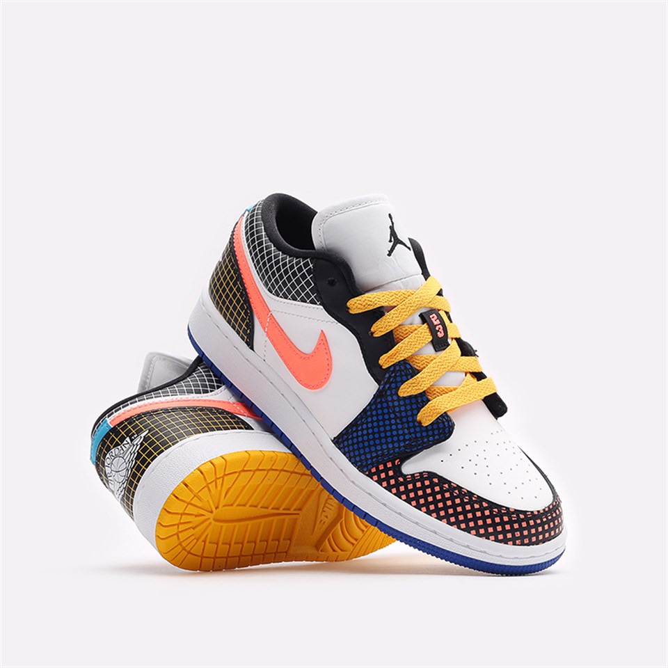 DH7547-100 Jordan 1 Low MMD Multi-Color Grid 